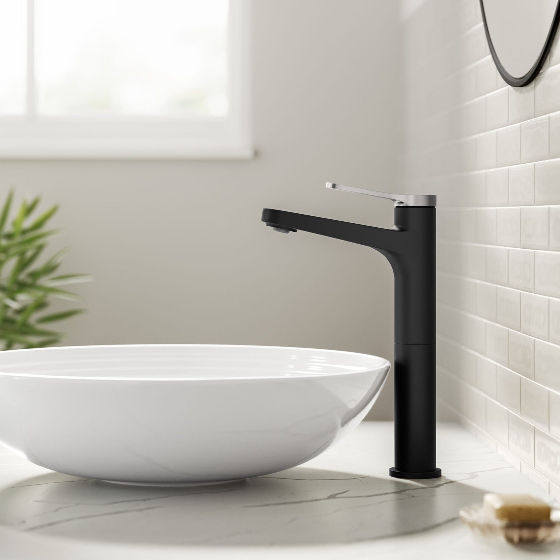 Spot Free Brushed Nickel / Matte Black