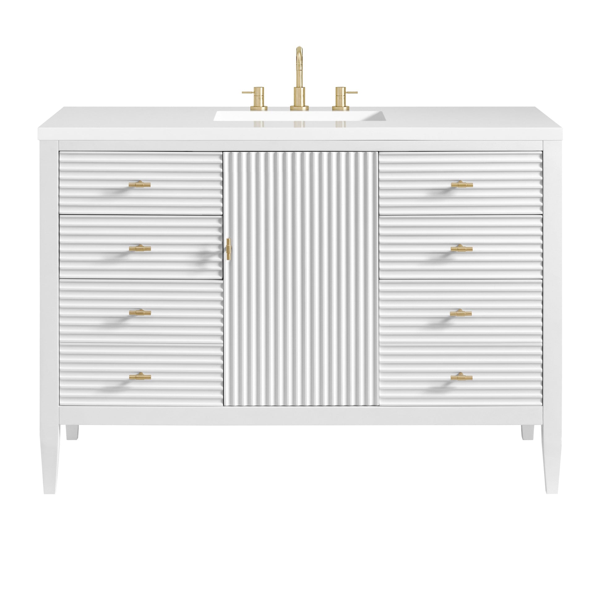 Bright White / White Zeus - 3 Faucet Holes