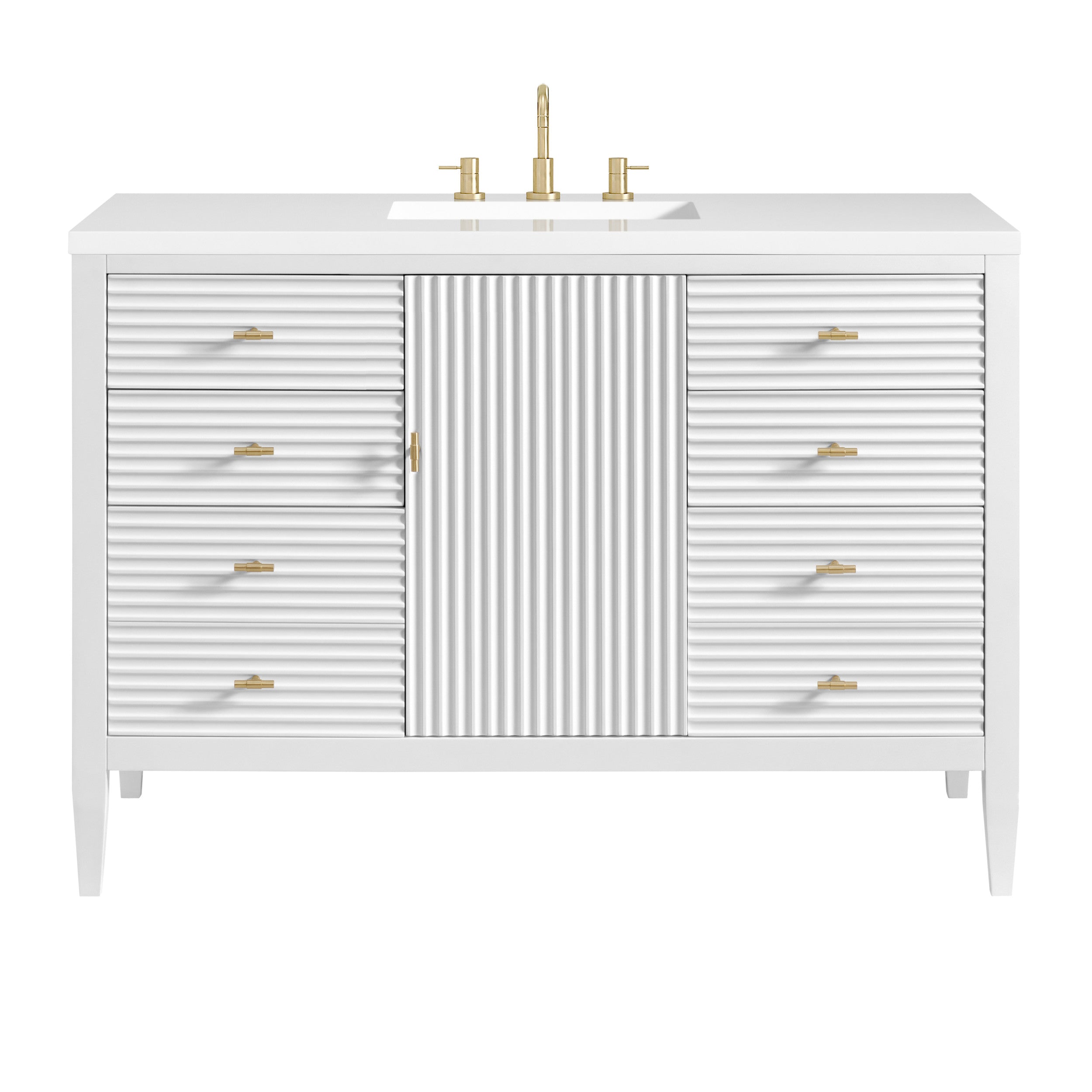 Bright White / White Zeus - 3 Faucet Holes