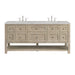 Whitewashed Oak / Eternal Jasmine Pearl - 3 Faucet Holes