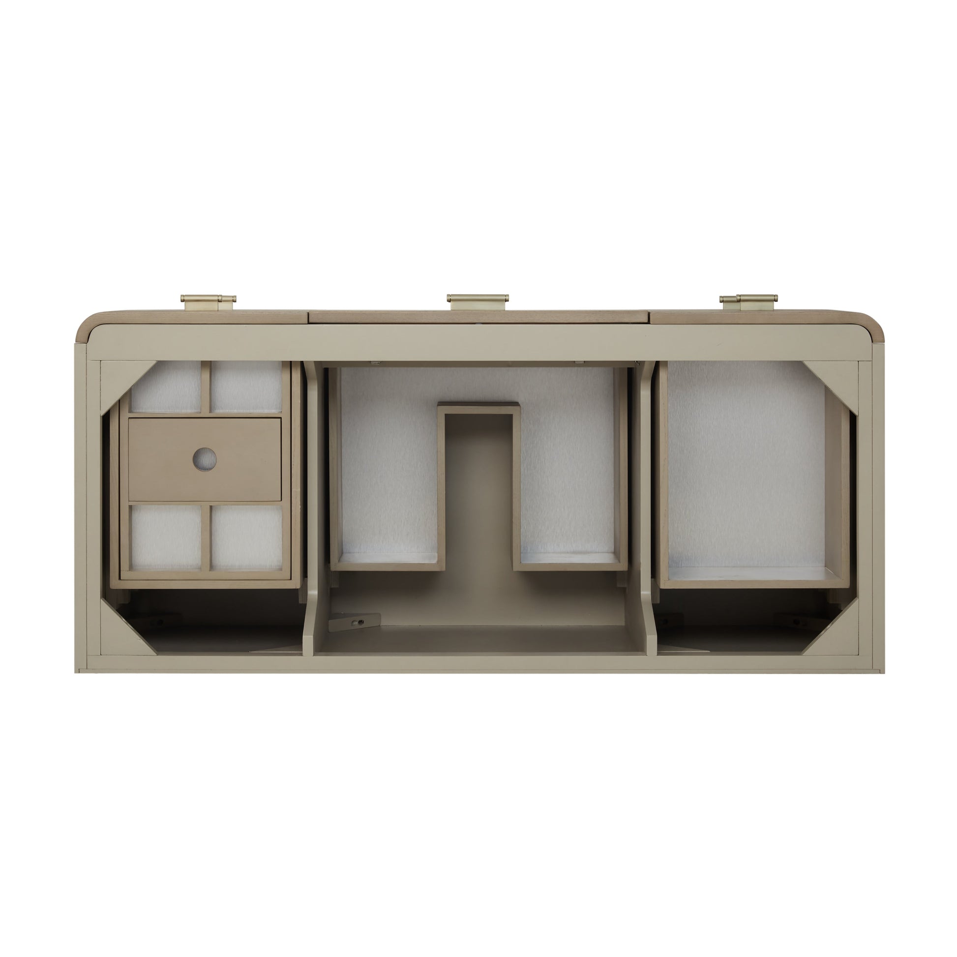 Pebble Oak / Victorian Silver - 3 Faucet Holes