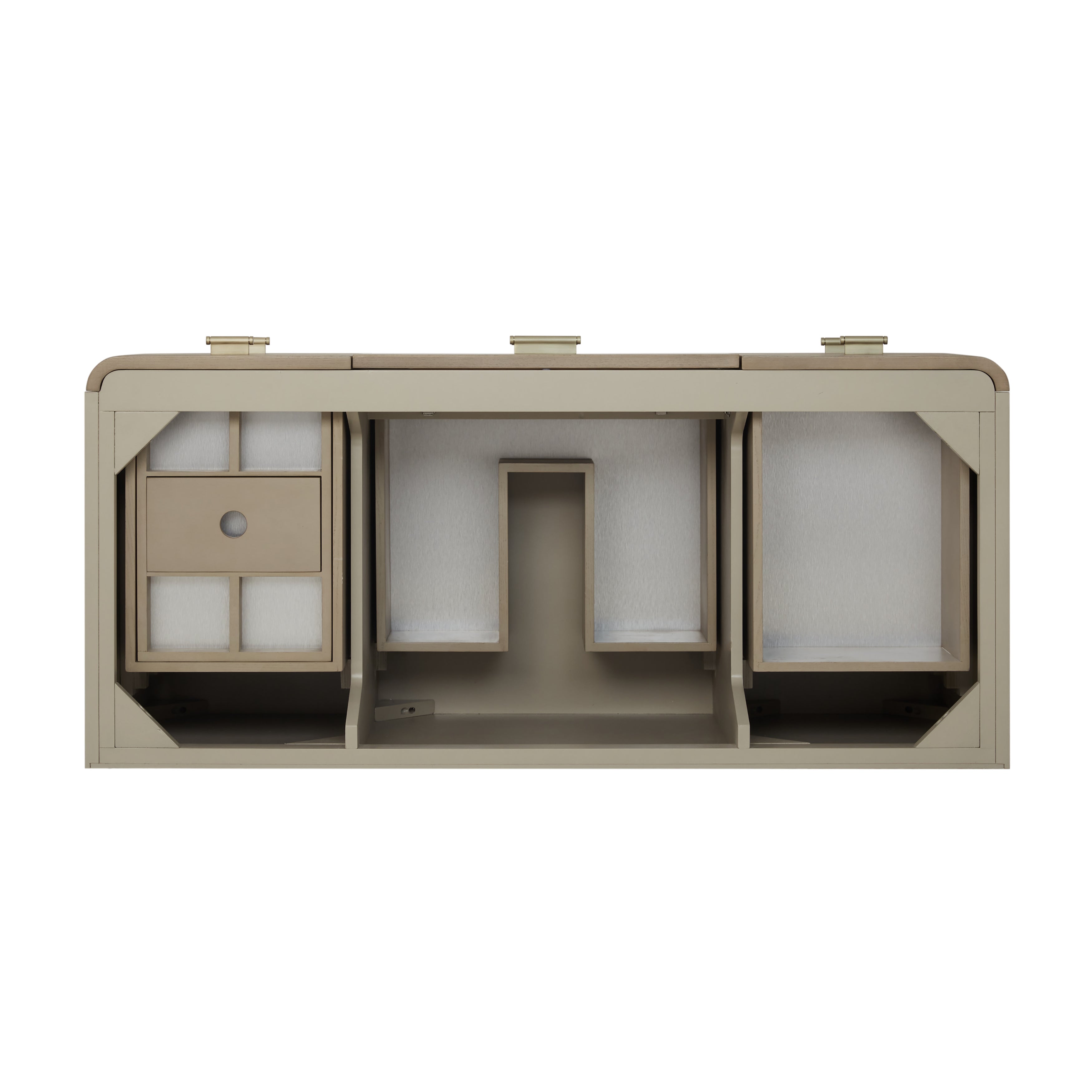 Pebble Oak / Victorian Silver - 3 Faucet Holes