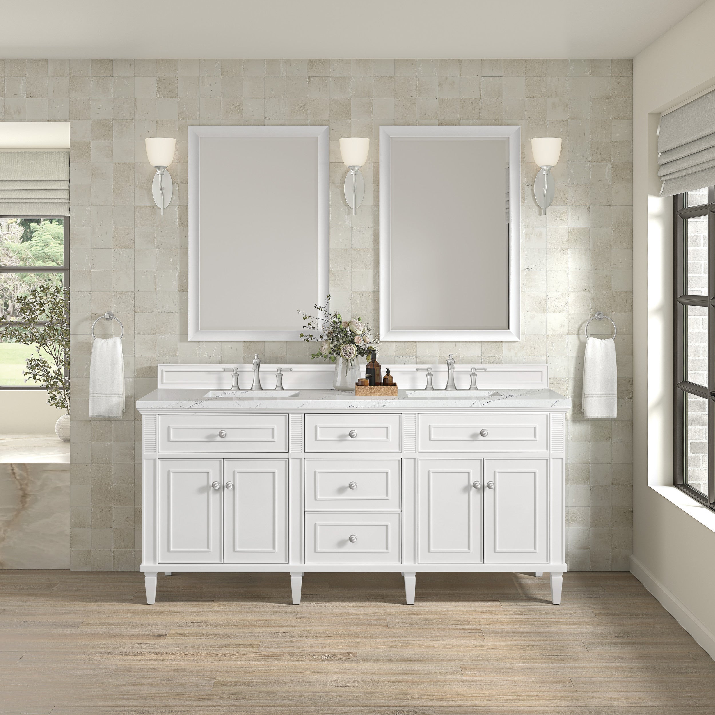 Bright White / Ethereal Noctis - 3 Faucet Holes
