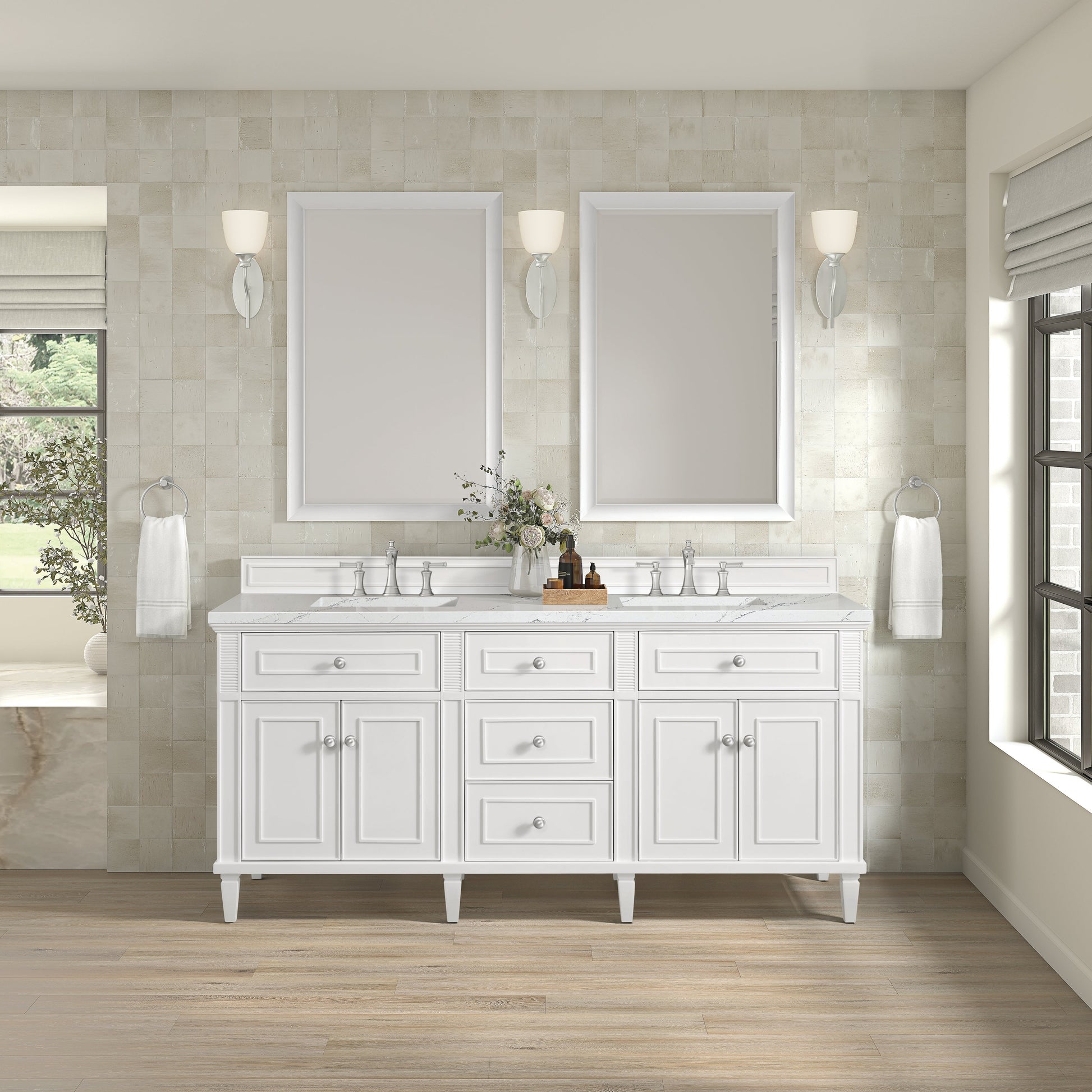 Bright White / Ethereal Noctis - 3 Faucet Holes