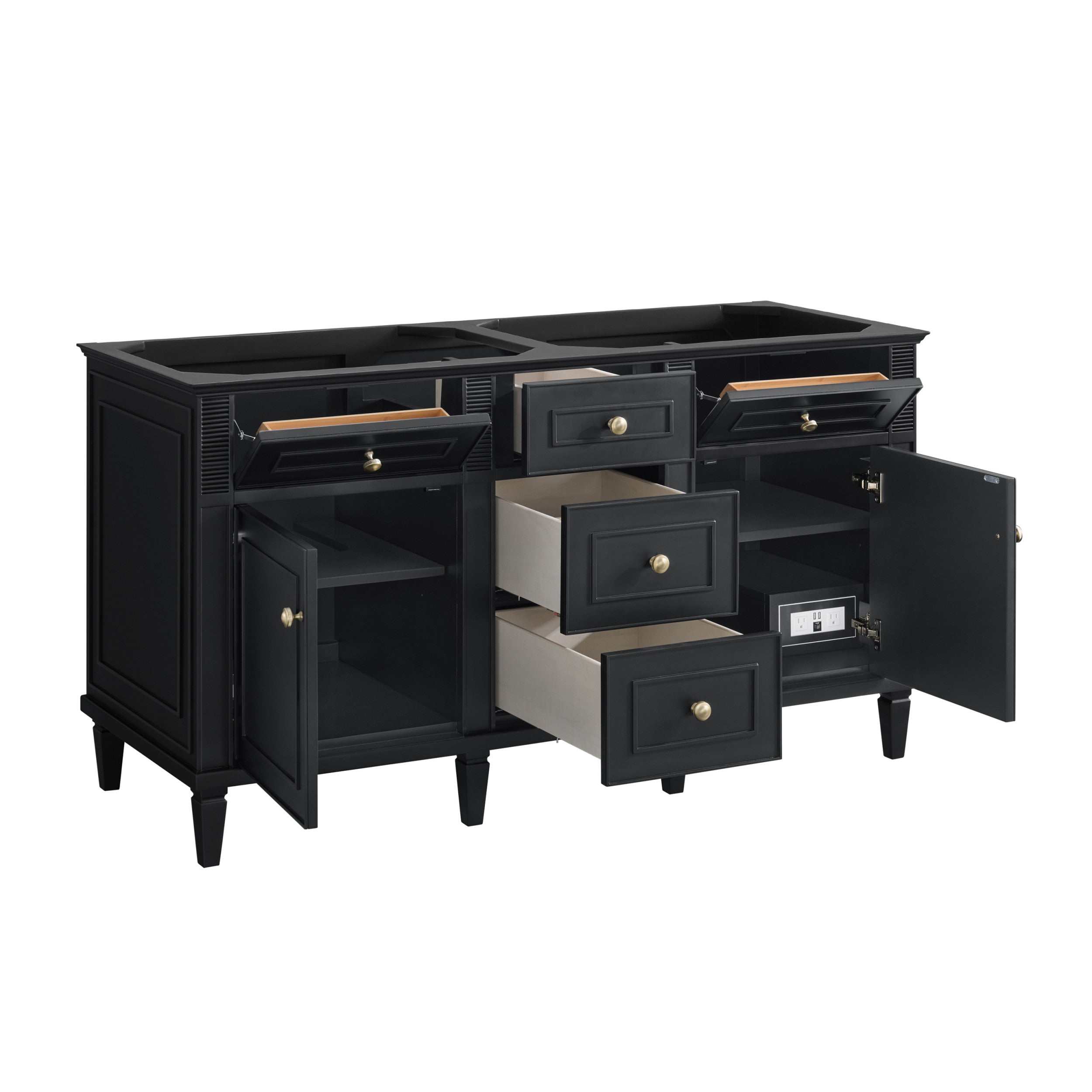 Black Onyx / White Zeus - 3 Faucet Holes