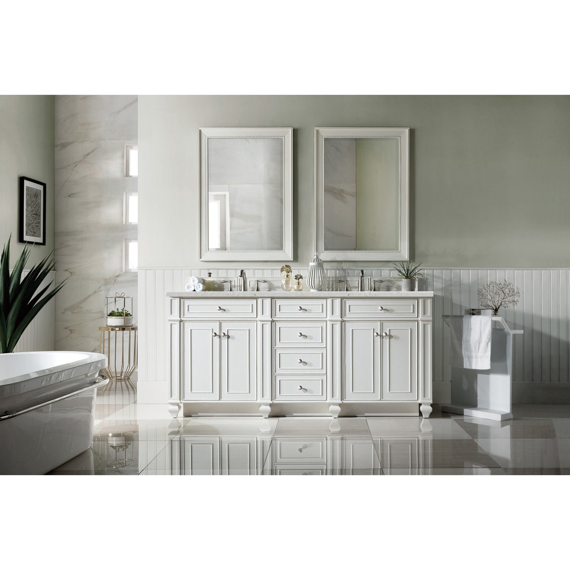 Bright White / Eternal Jasmine Pearl - 3 Faucet Holes