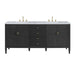 Carbon Oak / Carrara White - 3 Faucet Holes