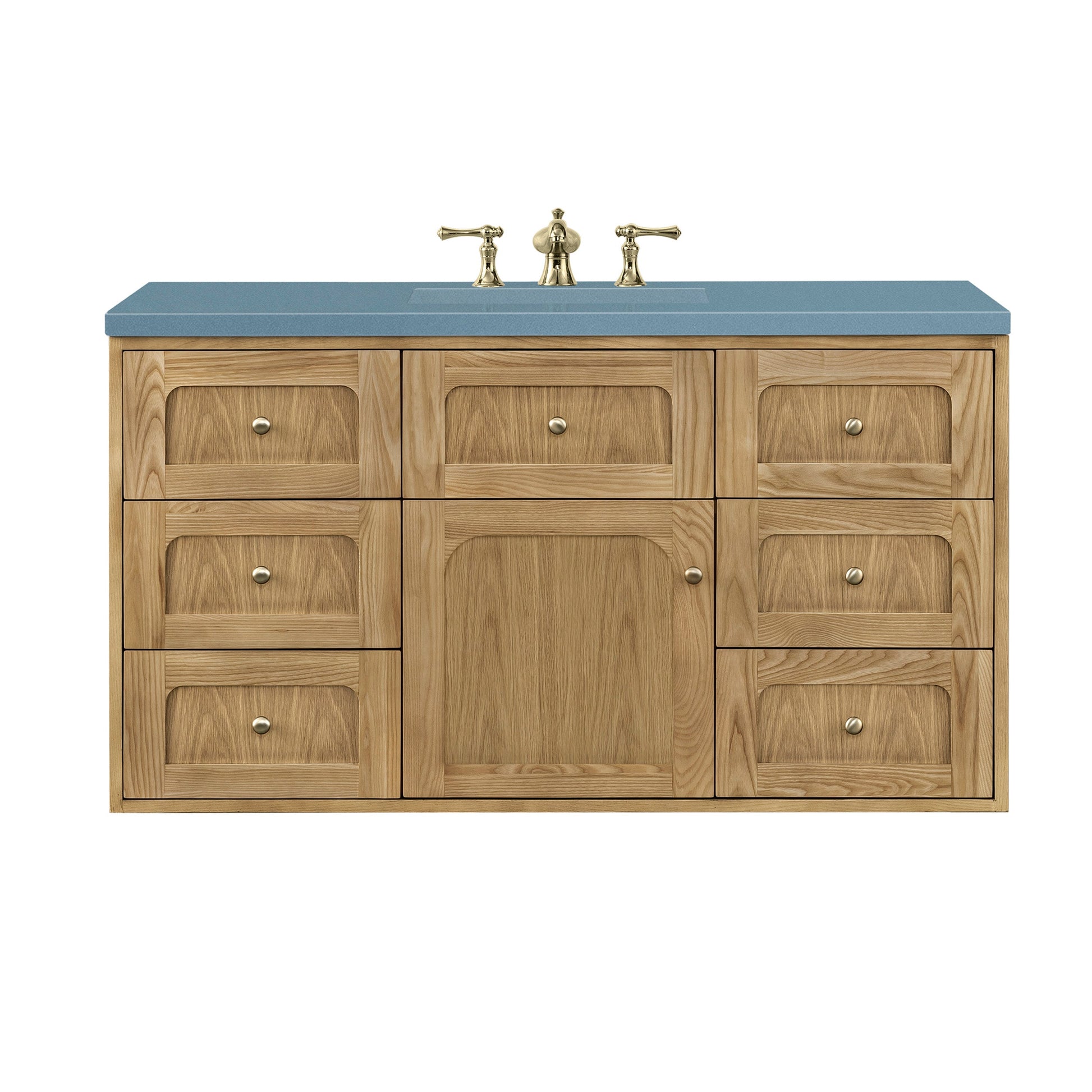 Light Natural Oak / Cala Blue - 3 Faucet Holes