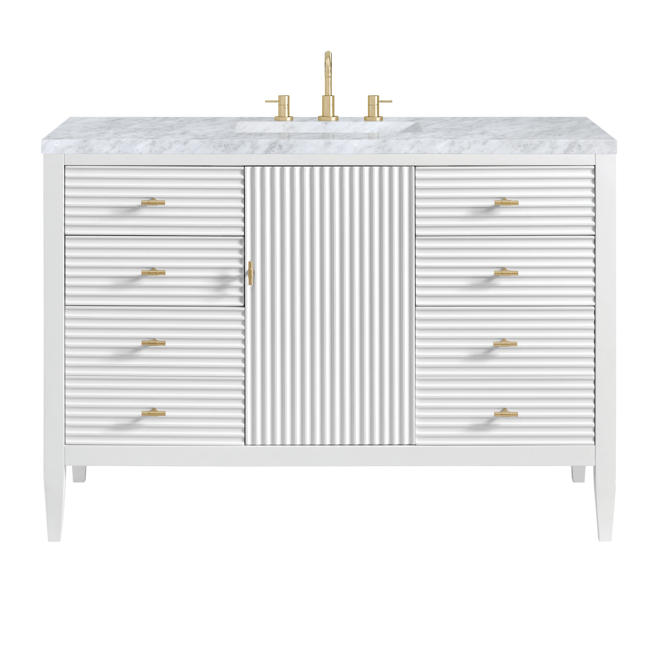 Bright White / Carrara White - 3 Faucet Holes