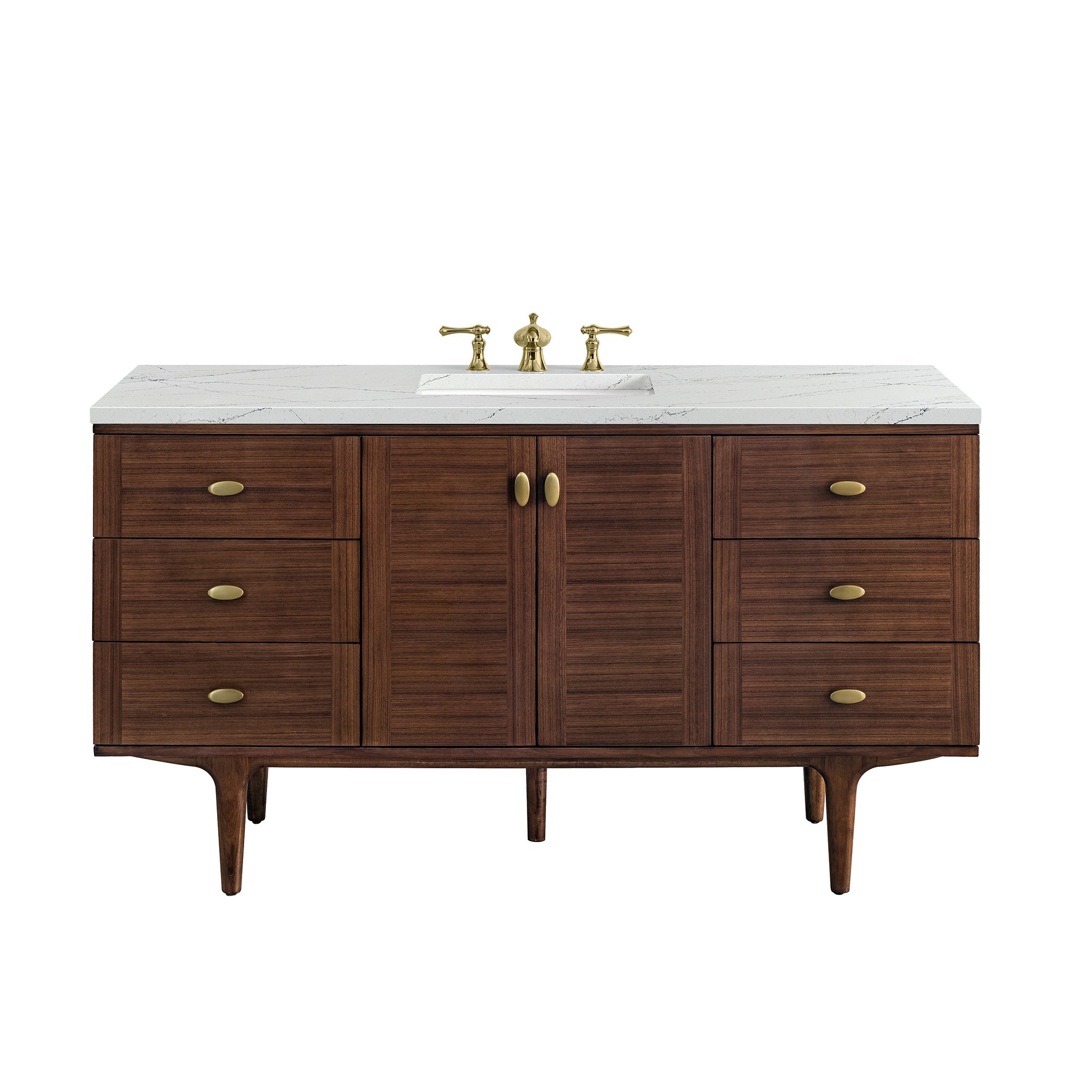 Mid-Century Walnut / Ethereal Noctis - 3 Faucet Holes