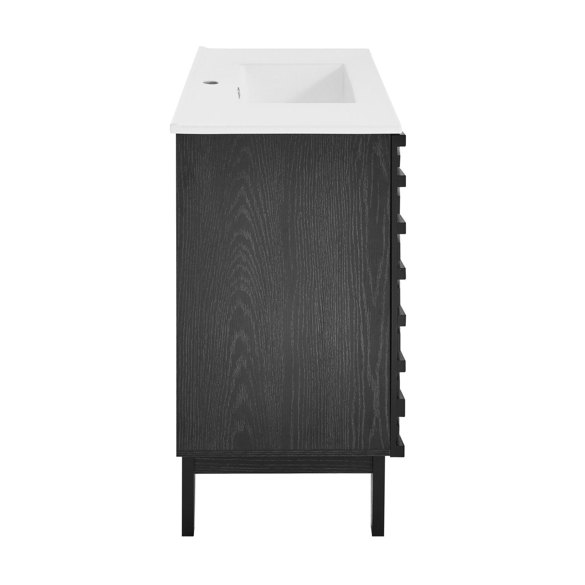 Black Oak / White / 1-Hole