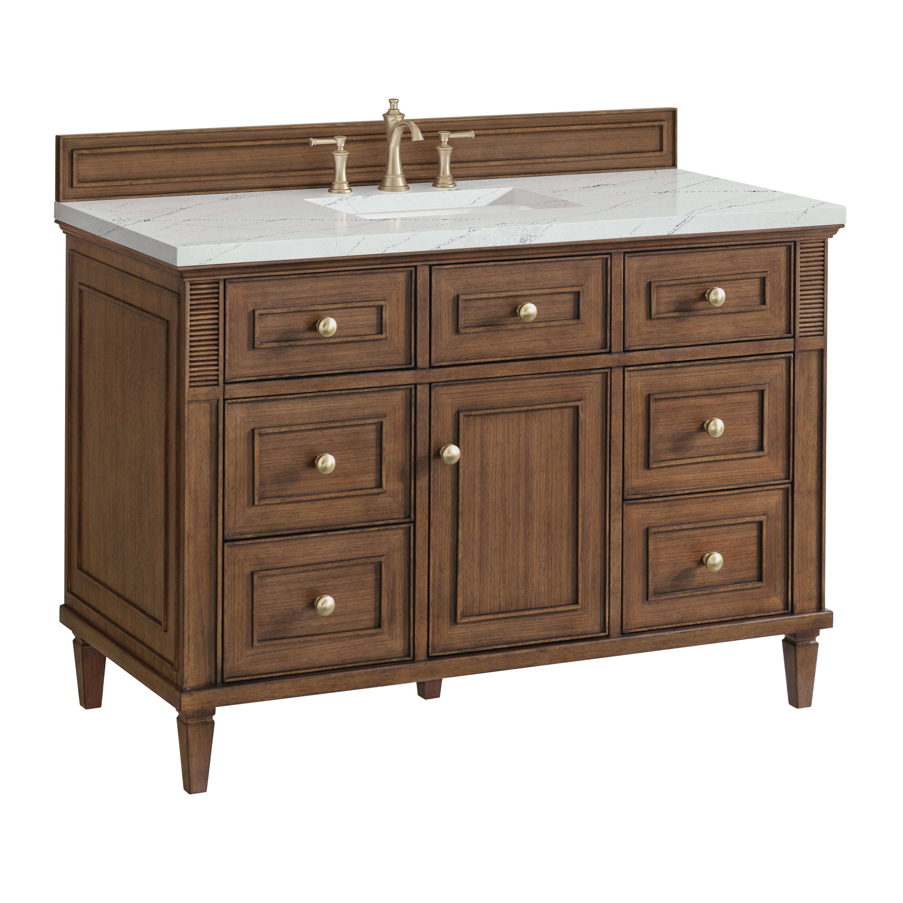 Mid-Century Walnut / Ethereal Noctis - 3 Faucet Holes
