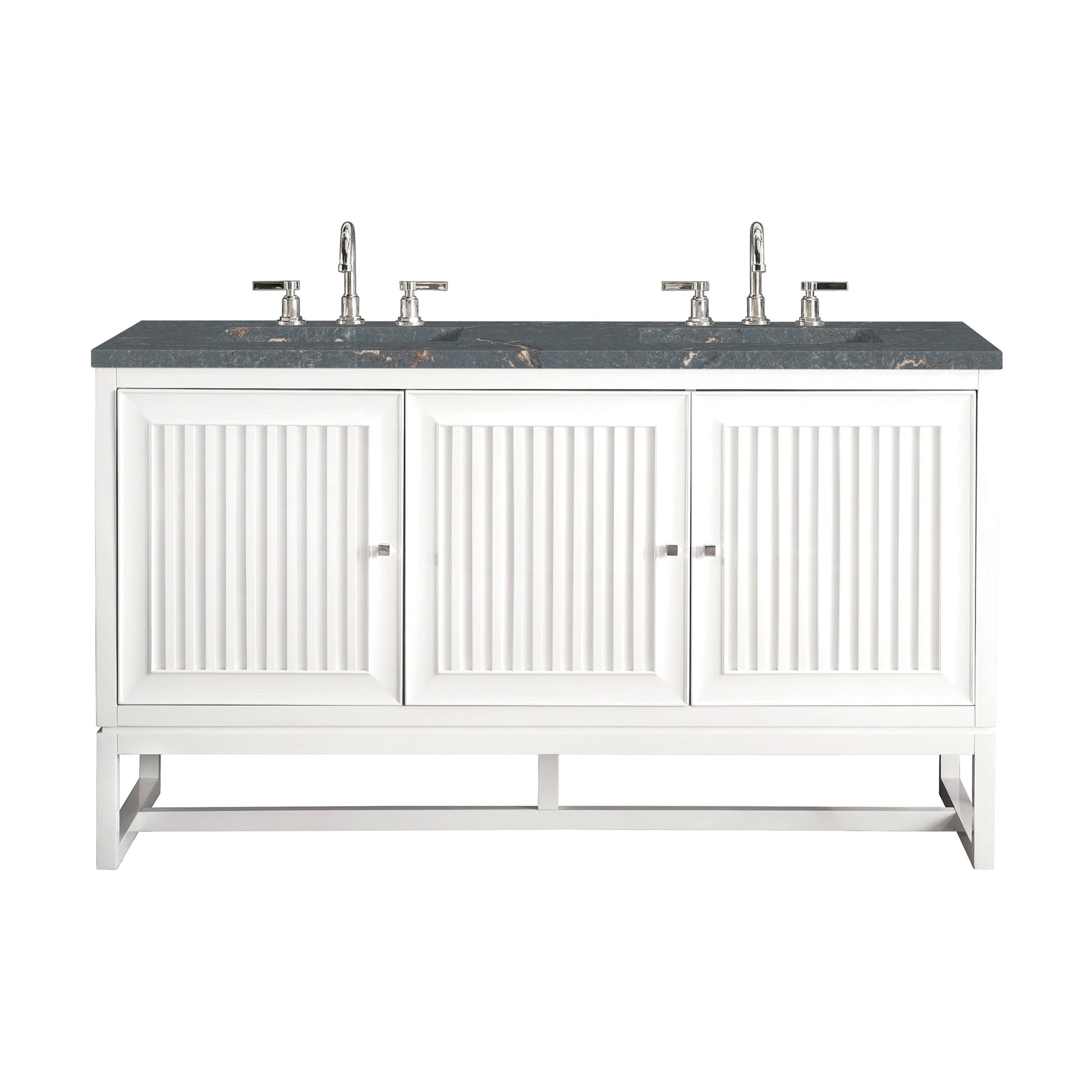 Glossy White / Parisien Bleu - 3 Faucet Holes