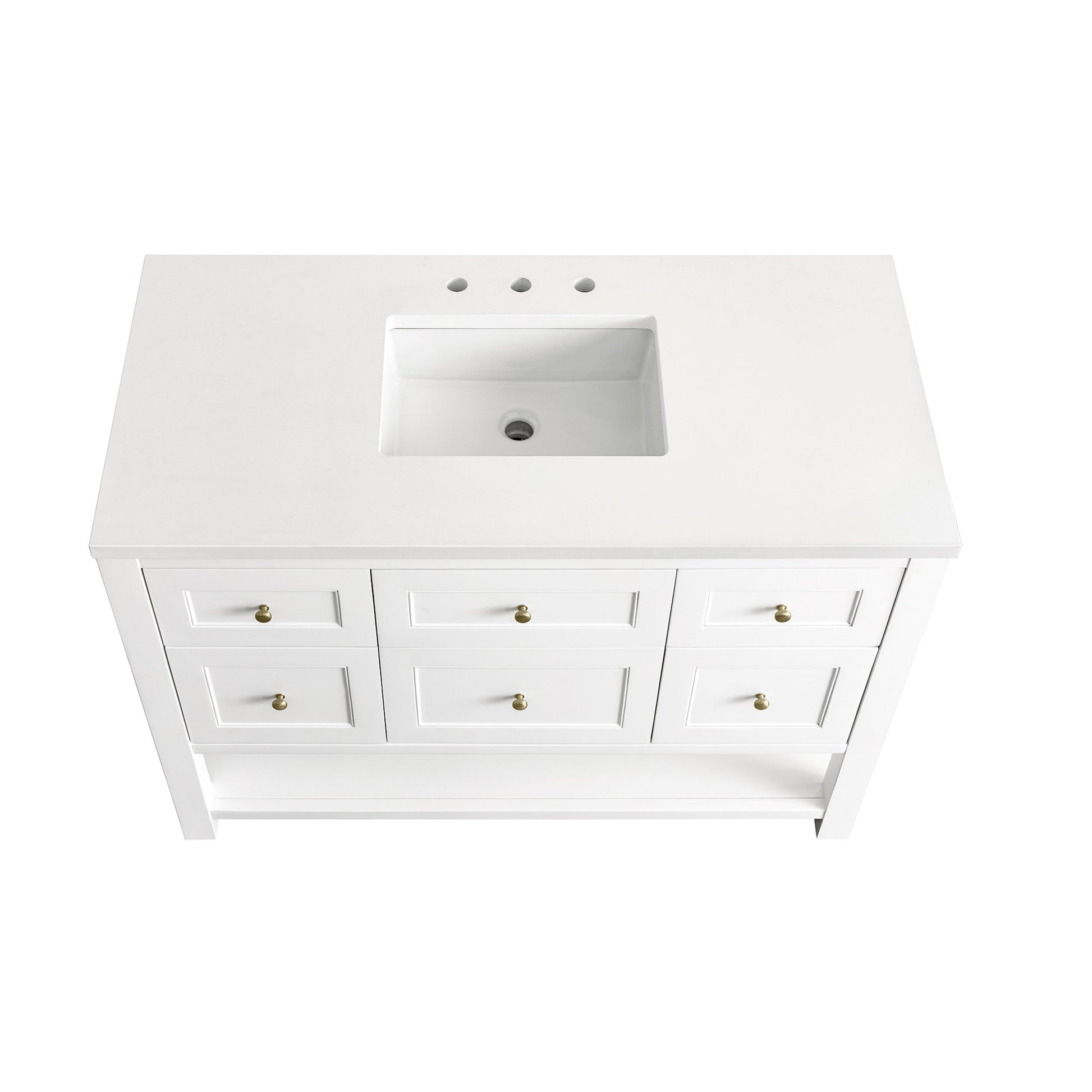 Bright White / White Zeus - 3 Faucet Holes