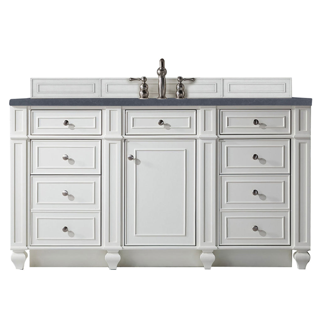 Bright White / Charcoal Soapstone - 3 Faucet Holes