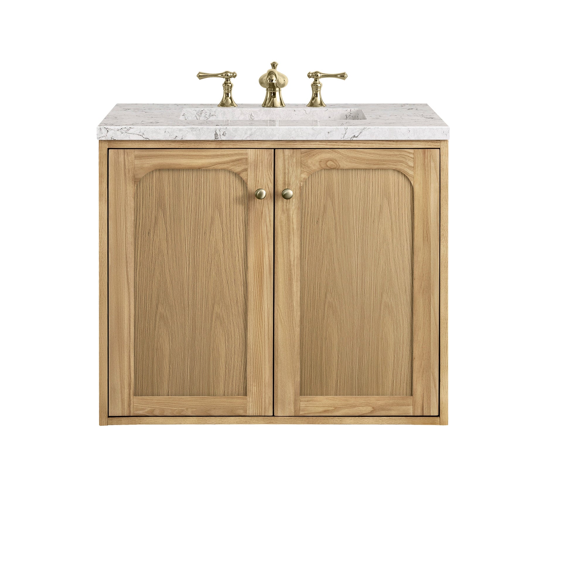 Light Natural Oak / Eternal Jasmine Pearl - 3 Faucet Holes