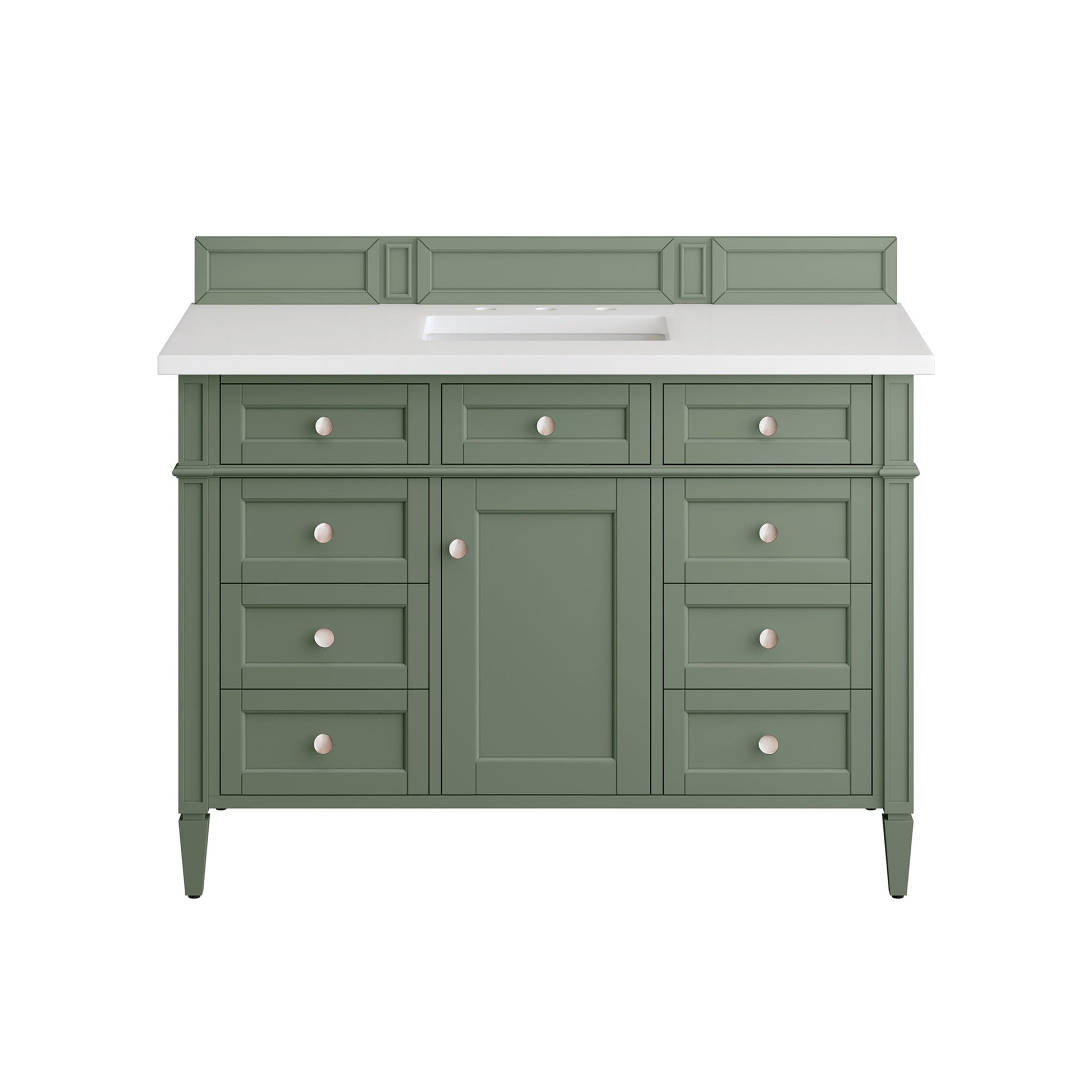 Smokey Celadon / White Zeus - 3 Faucet Holes