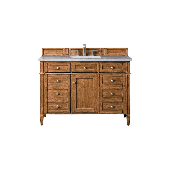 Saddle Brown / Carrara White - 3 Faucet Holes