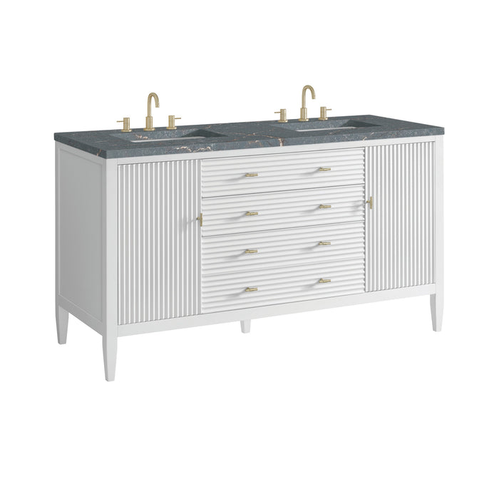 Bright White / Parisien Bleu - 3 Faucet Holes