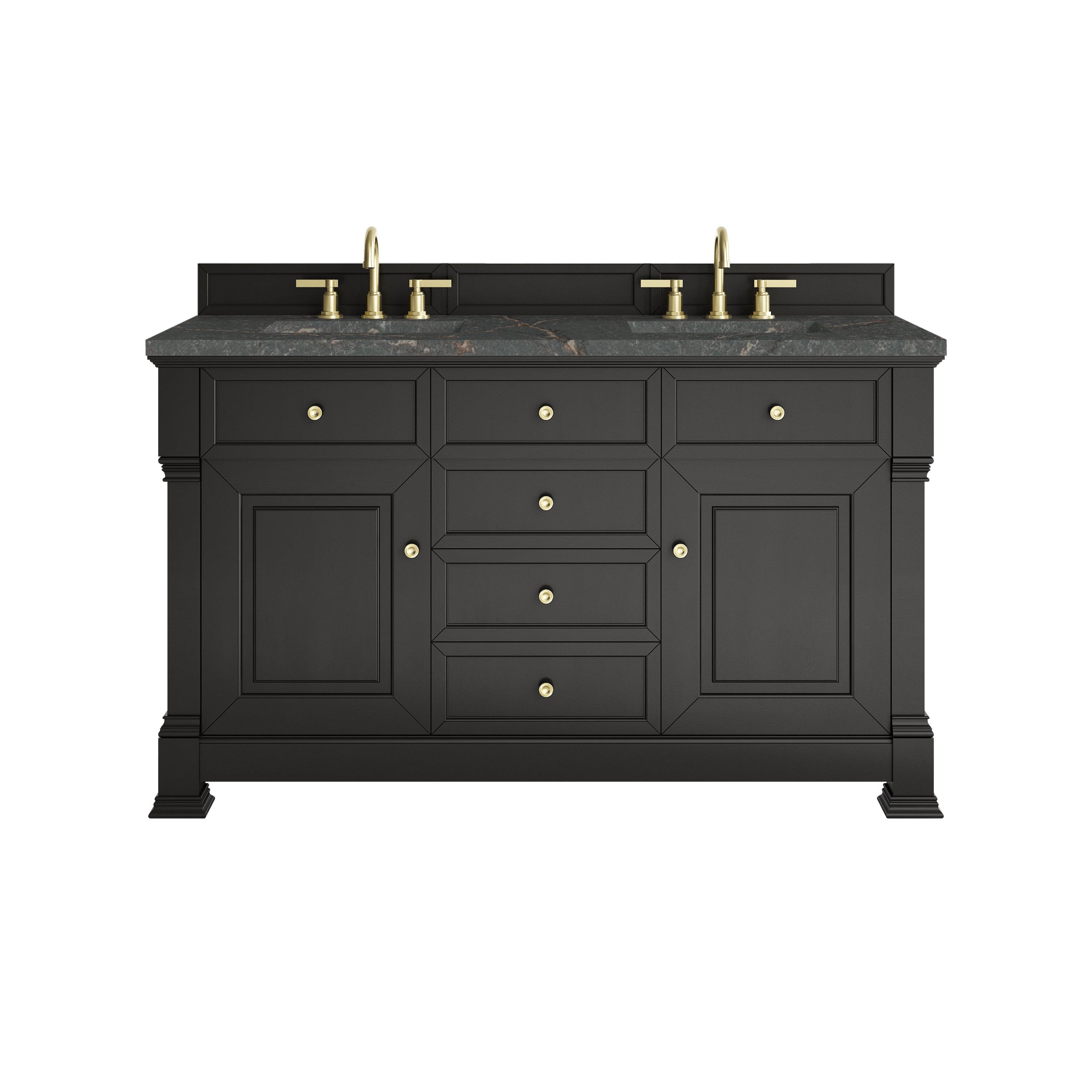 Black Onyx / Parisien Bleu - 3 Faucet Holes
