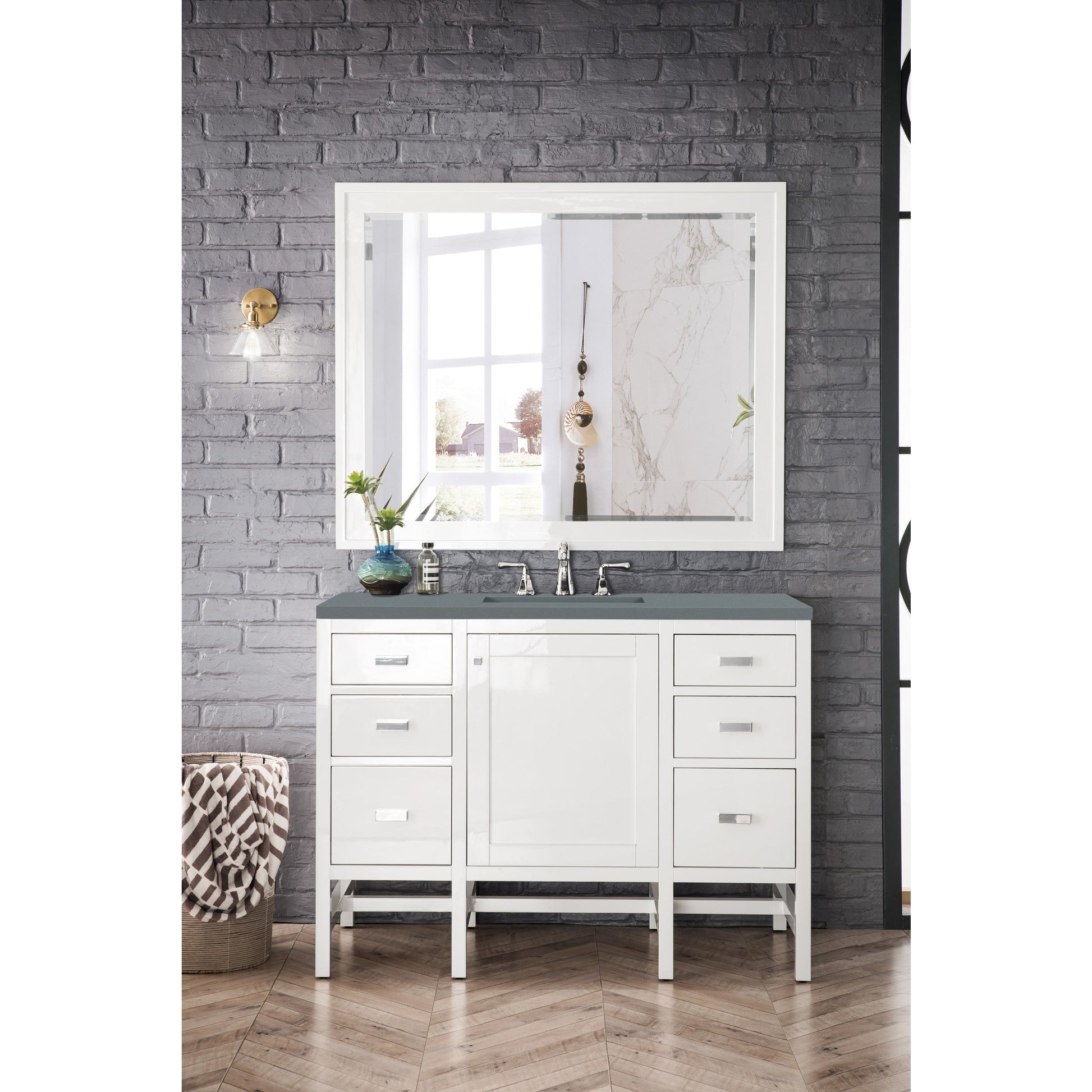 Glossy White / Cala Blue - 3 Faucet Holes
