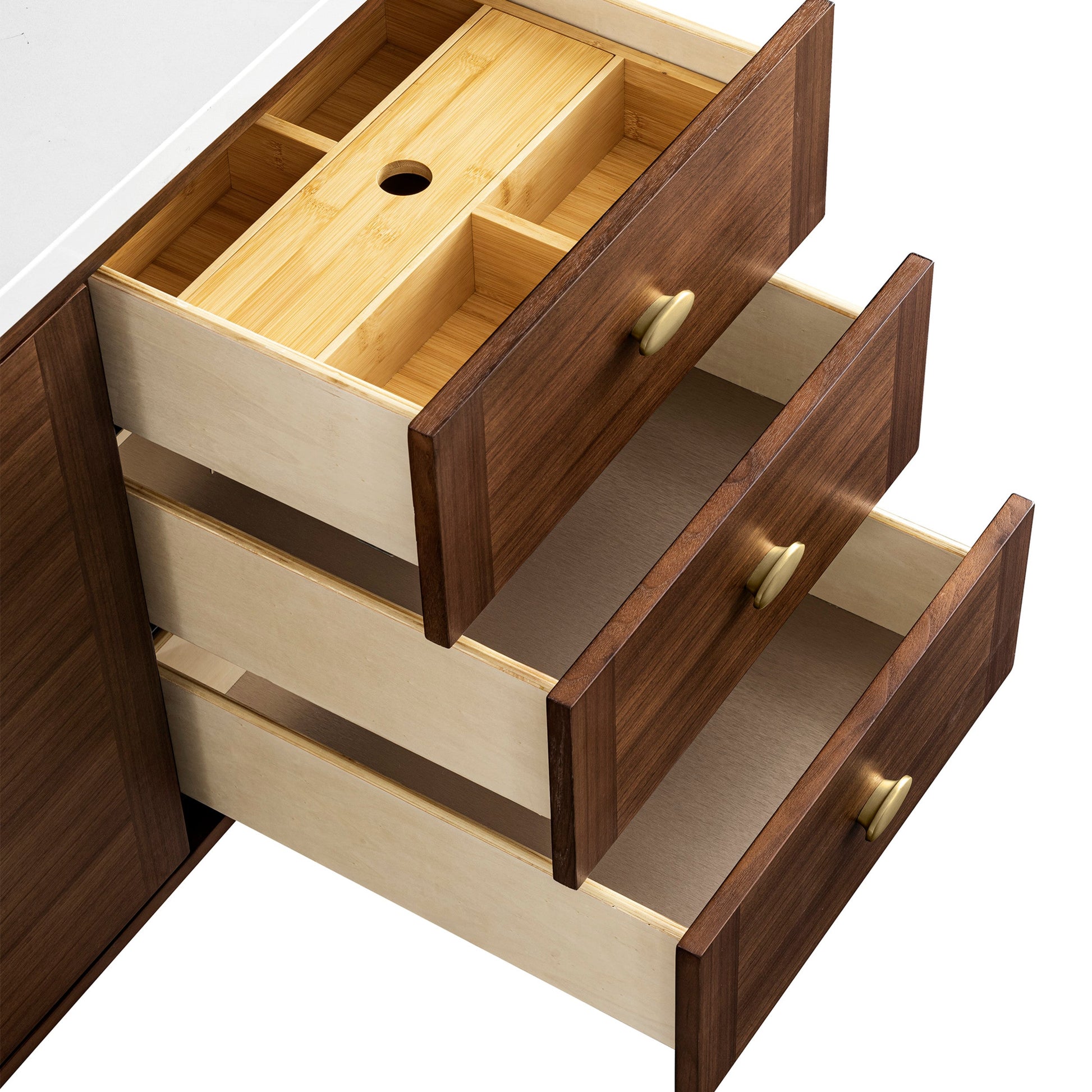 Mid-Century Walnut / No Countertop