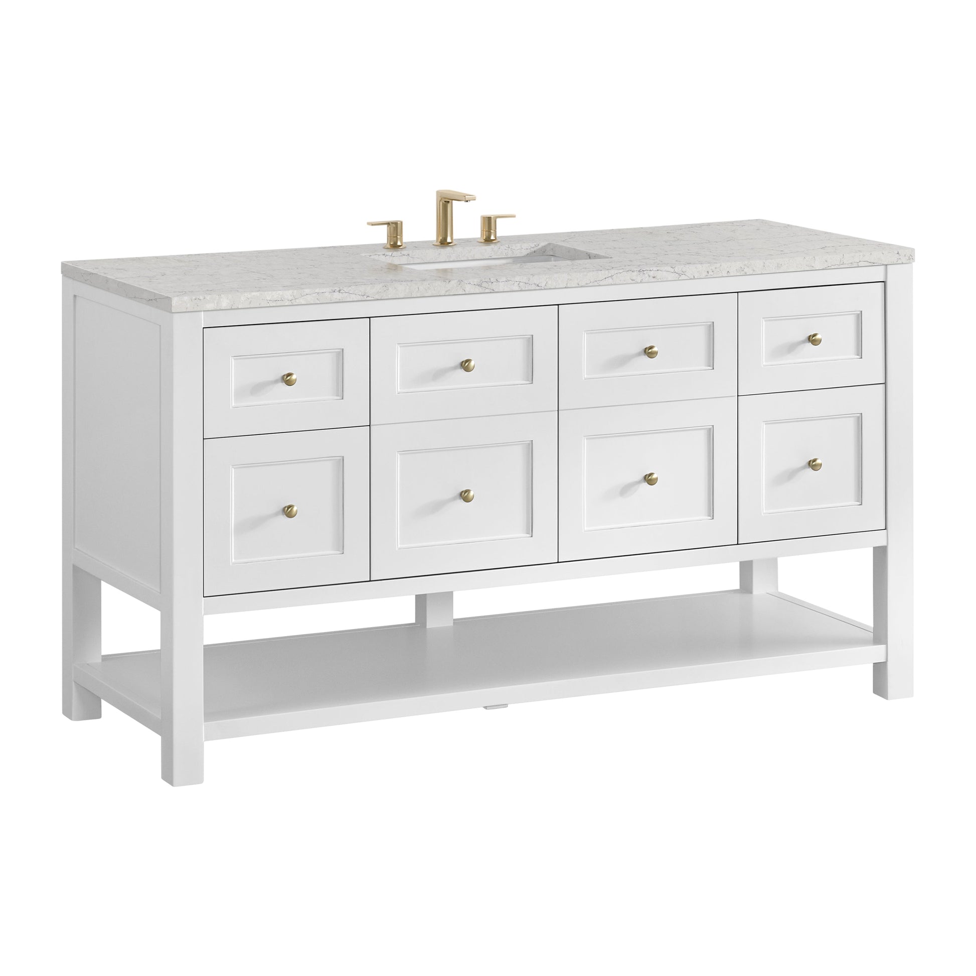 Bright White / Eternal Jasmine Pearl - 3 Faucet Holes