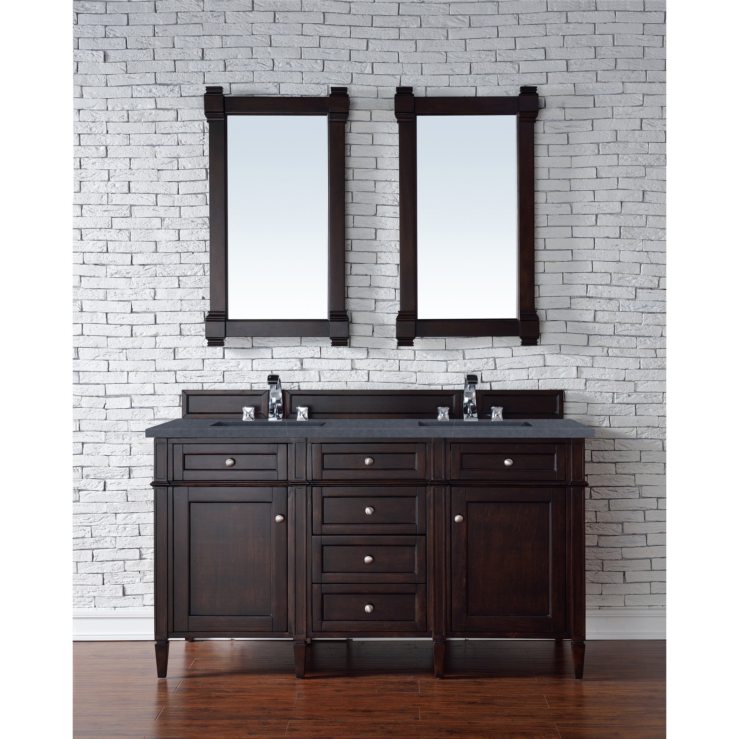Burnished Mahogany / Charcoal Soapstone - 3 Faucet Holes