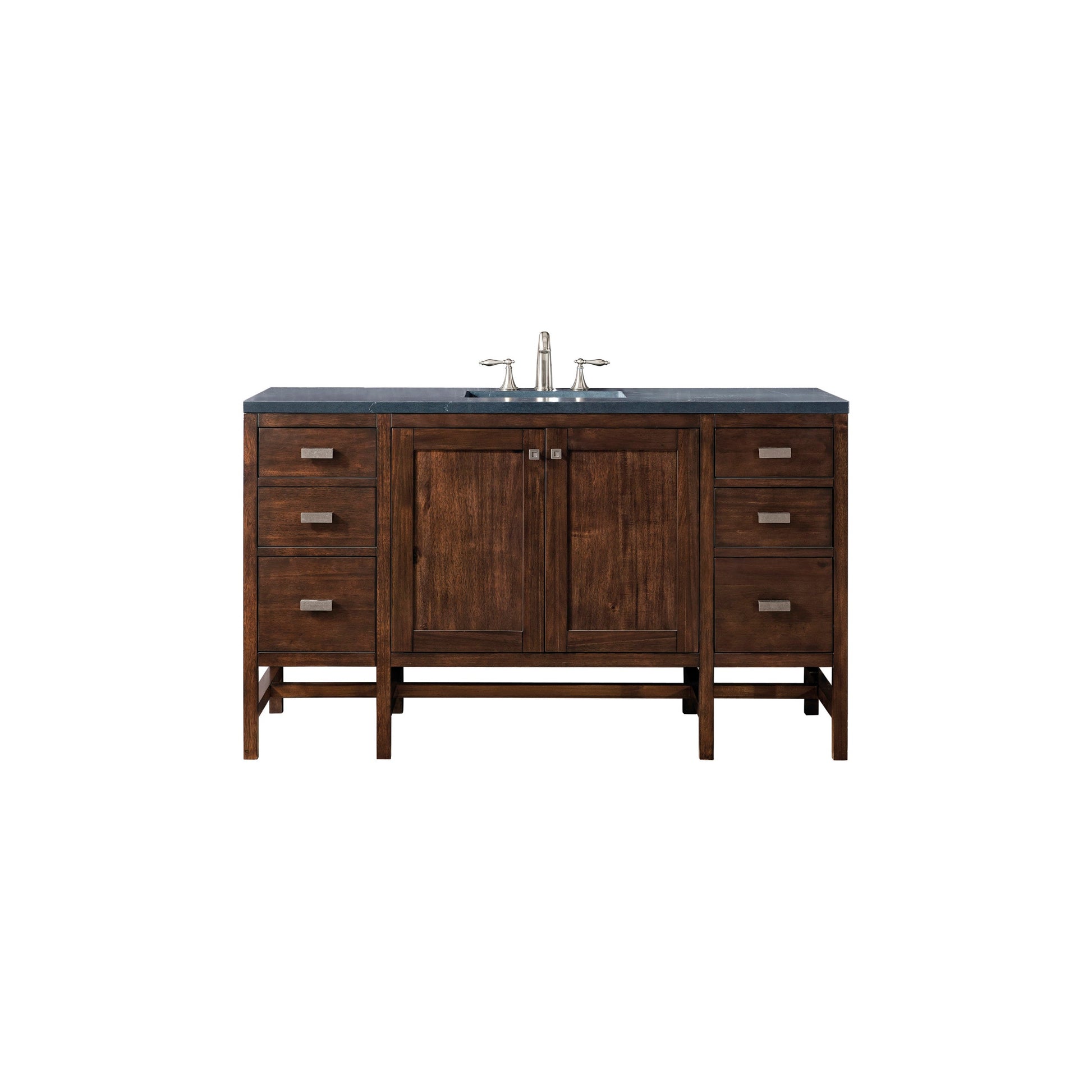 Mid-Century Acacia / Charcoal Soapstone - 3 Faucet Holes