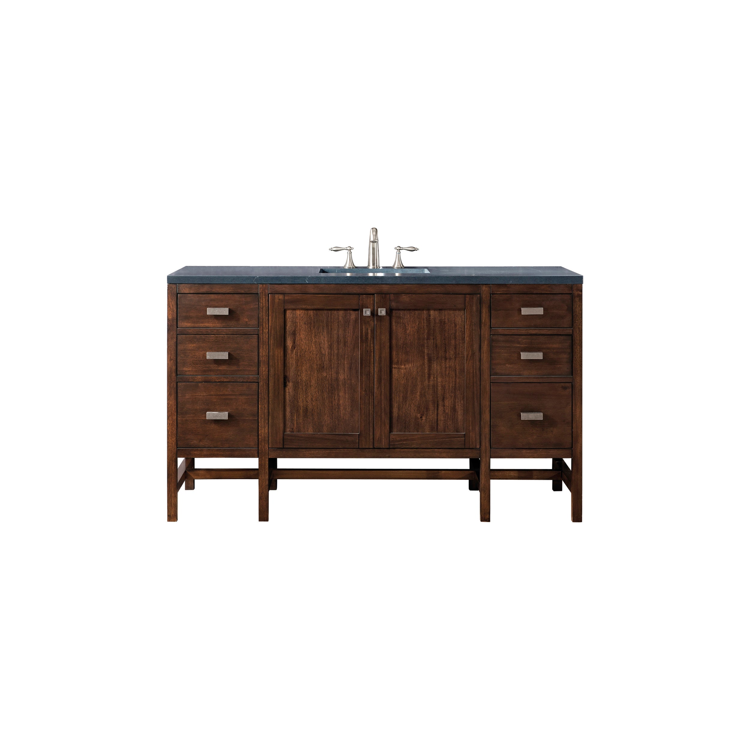Mid-Century Acacia / Charcoal Soapstone - 3 Faucet Holes