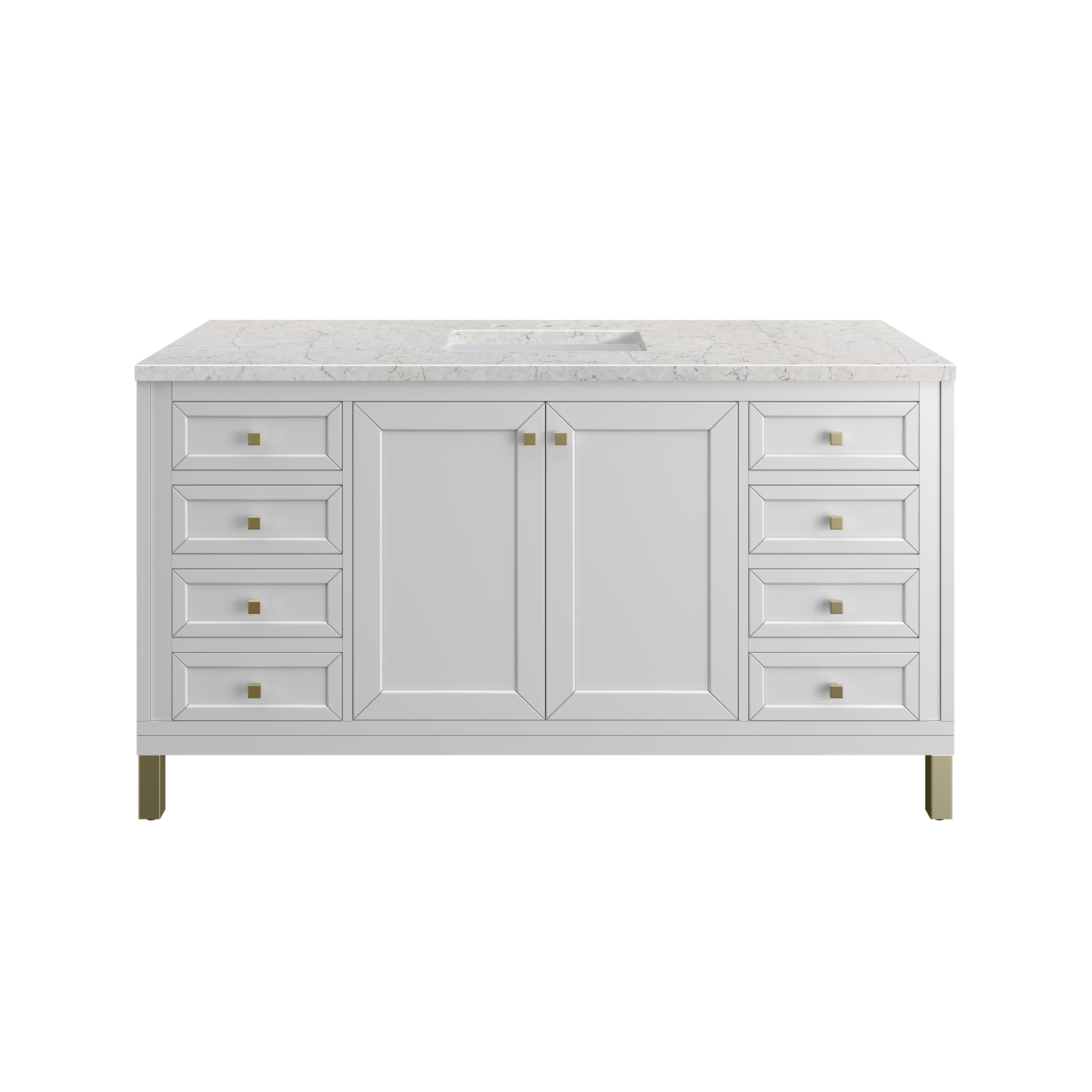Glossy White / Eternal Jasmine Pearl - 3 Faucet Holes