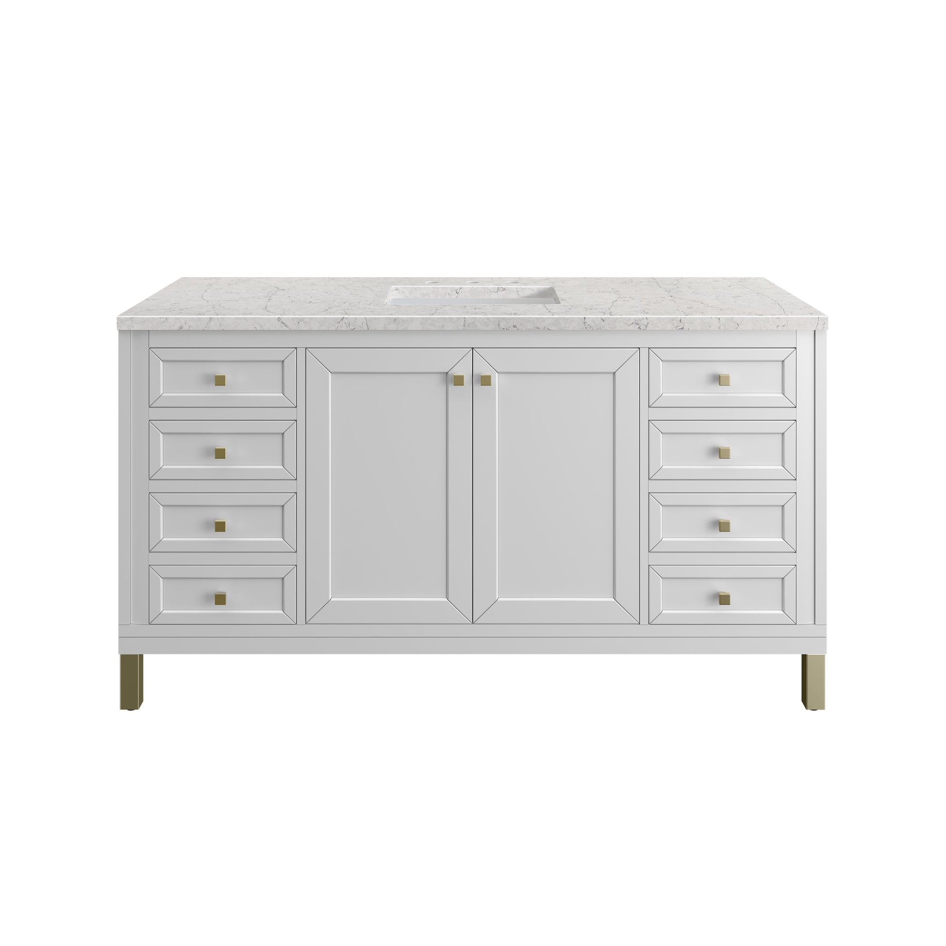 Glossy White / Eternal Jasmine Pearl - 3 Faucet Holes