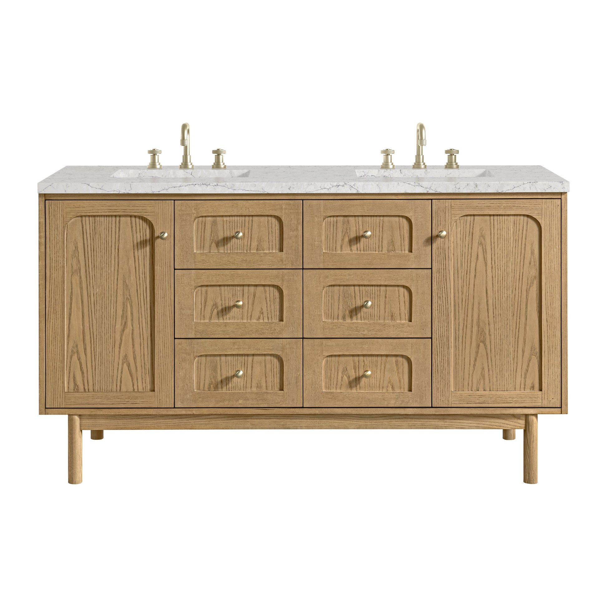 Light Natural Oak / Eternal Jasmine Pearl - 3 Faucet Holes