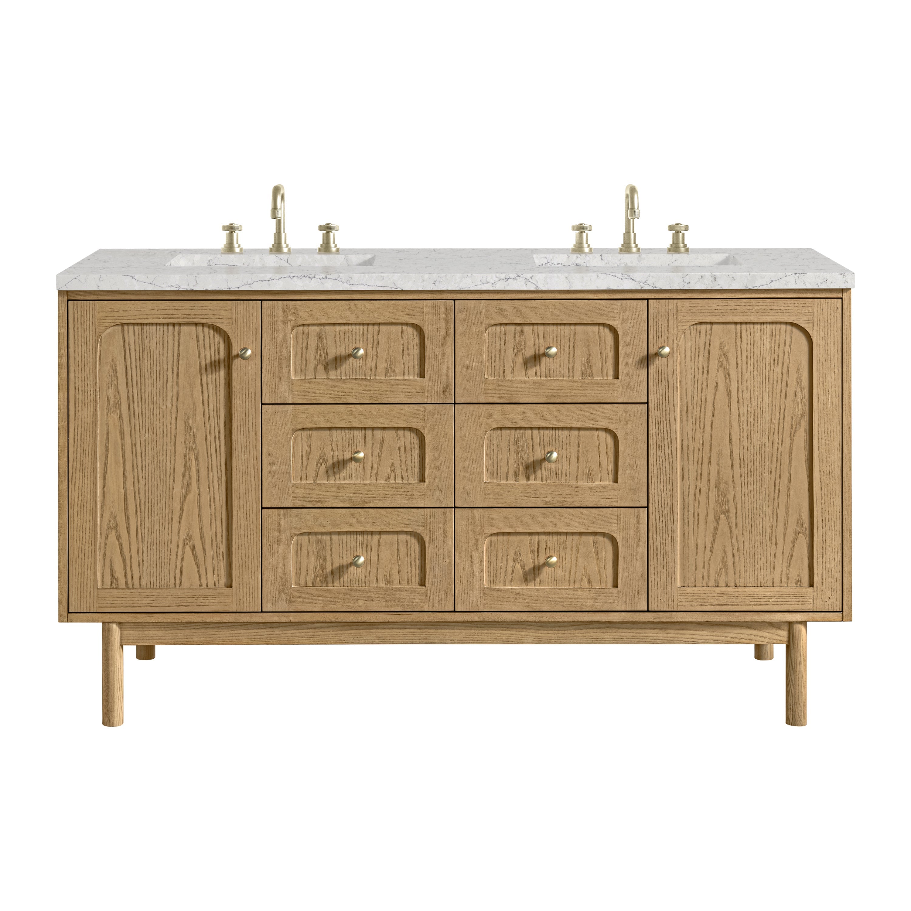 Light Natural Oak / Eternal Jasmine Pearl - 3 Faucet Holes