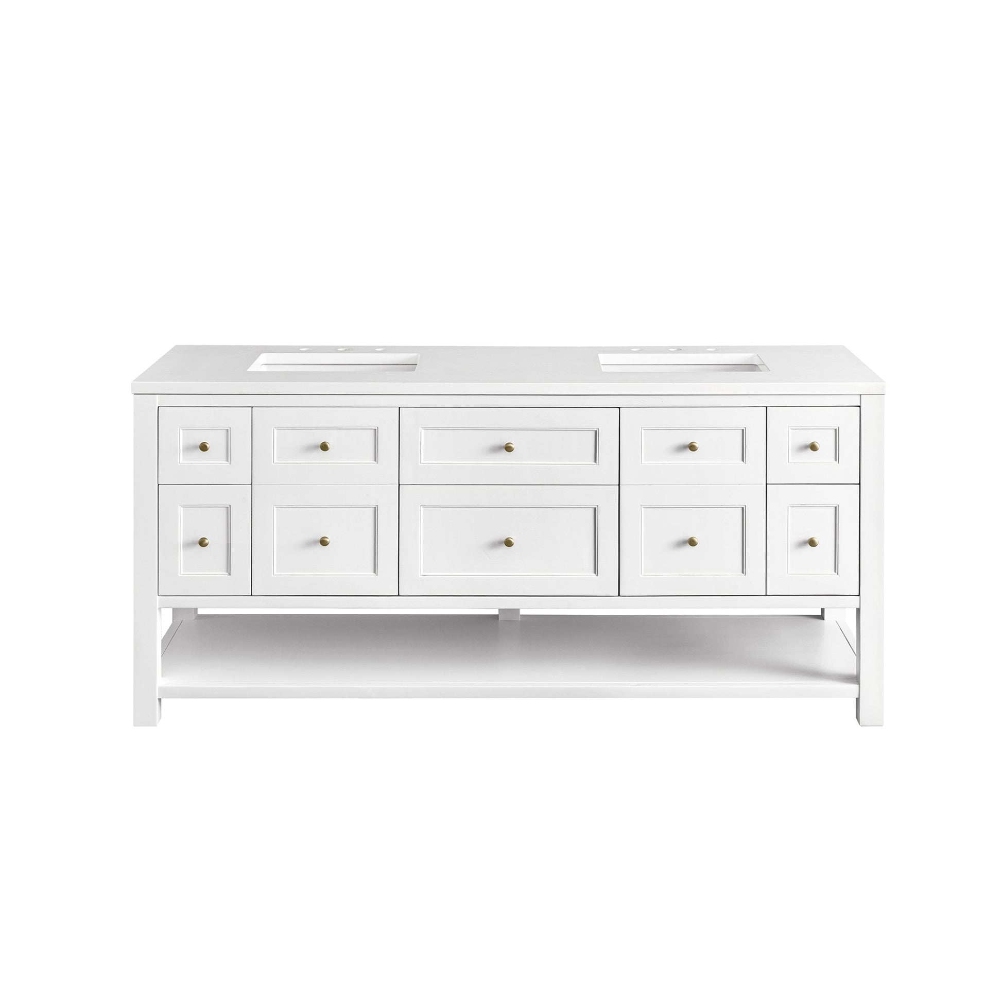 Bright White / White Zeus - 3 Faucet Holes