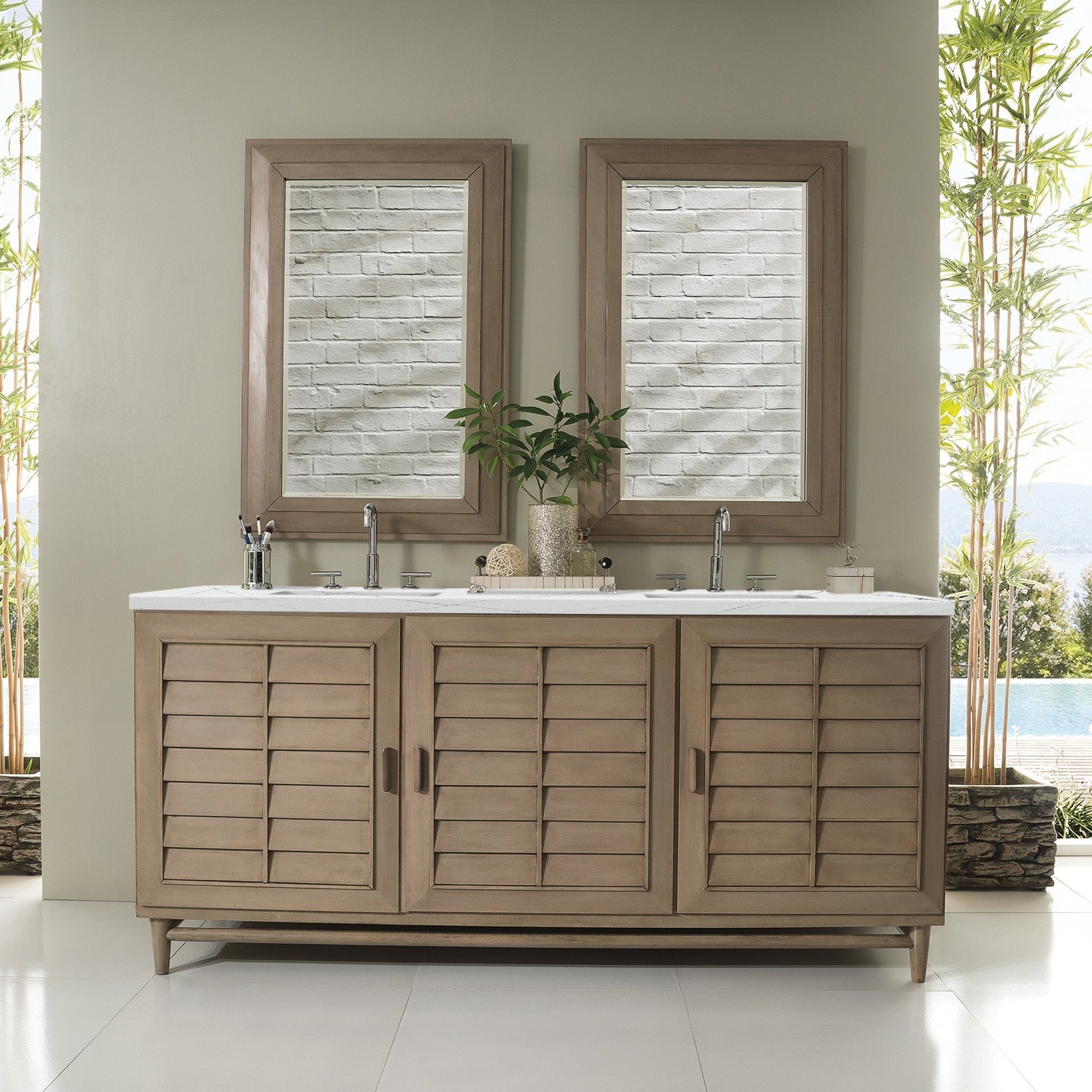 Whitewashed Walnut / Ethereal Noctis - 3 Faucet Holes