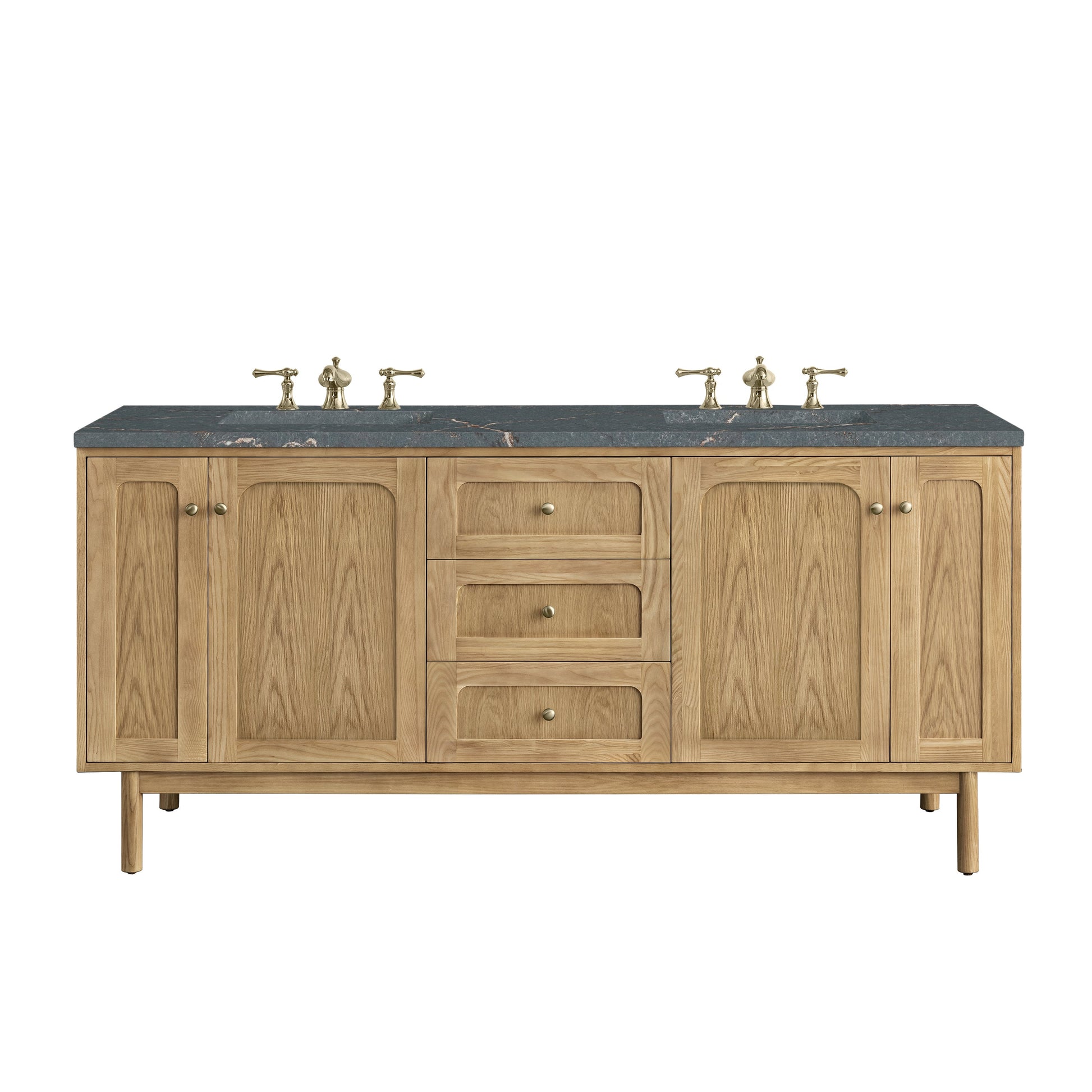 Light Natural Oak / Parisien Bleu - 3 Faucet Holes