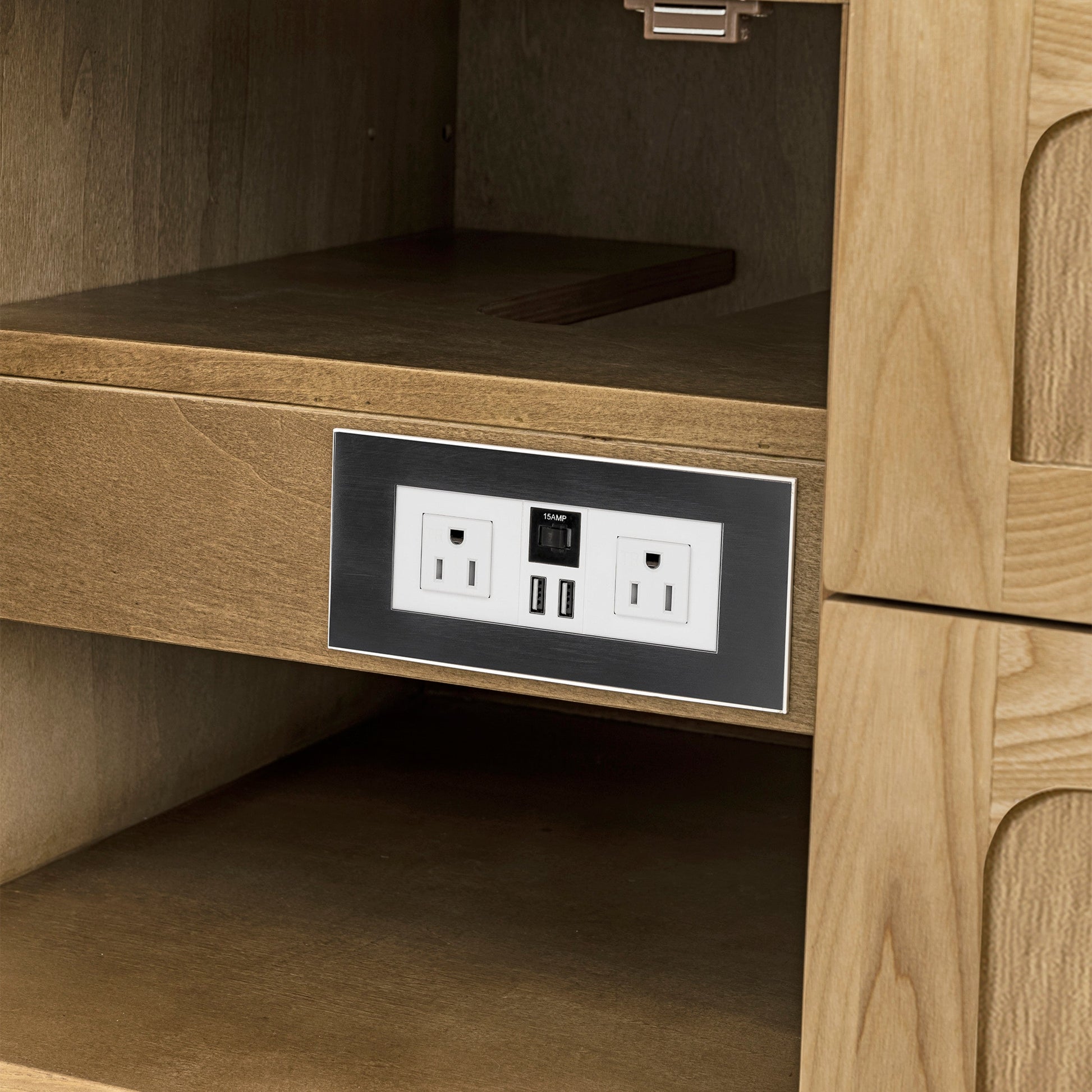 Light Natural Oak / White Zeus - 3 Faucet Holes
