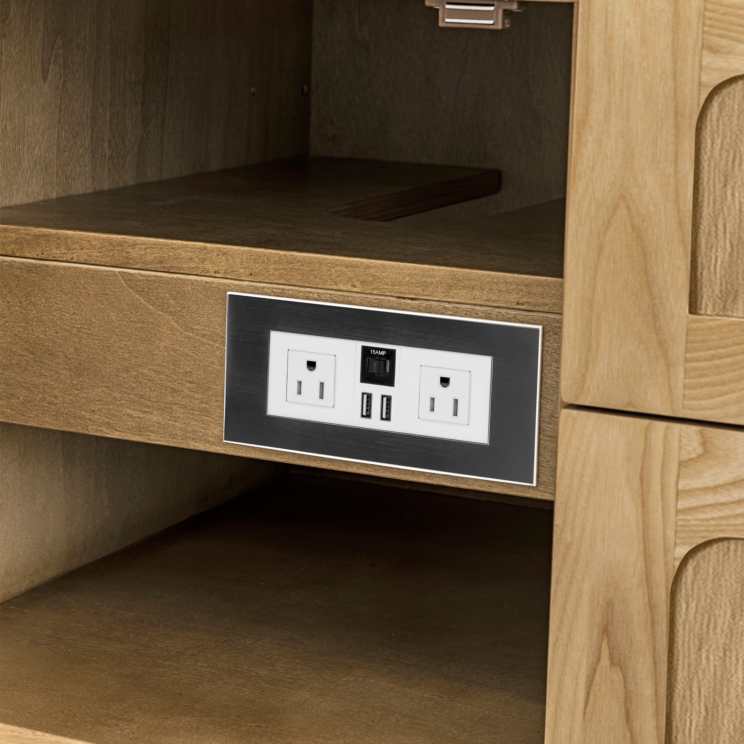 Light Natural Oak / White Zeus - 3 Faucet Holes