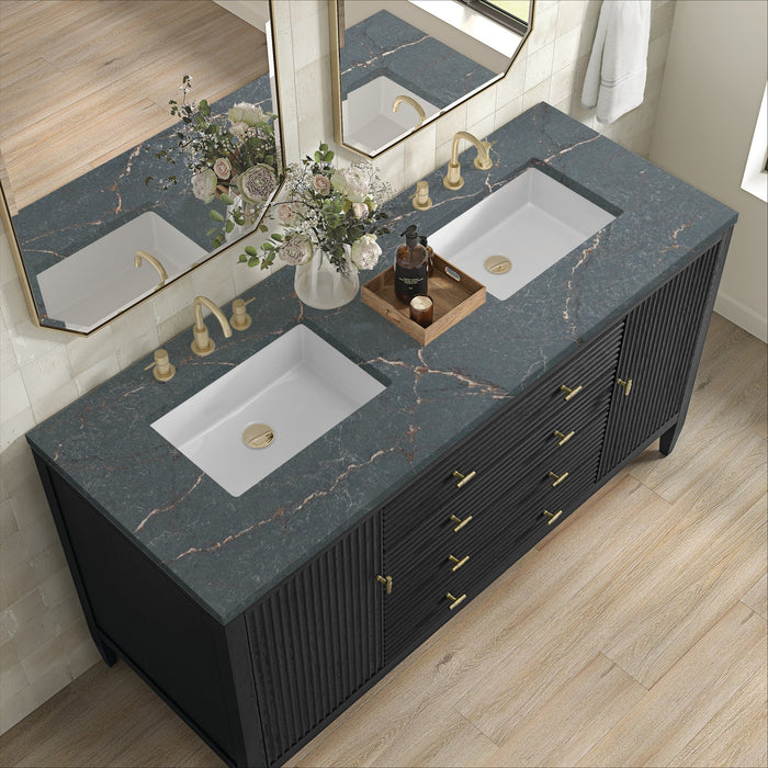 Carbon Oak / Parisien Bleu - 3 Faucet Holes