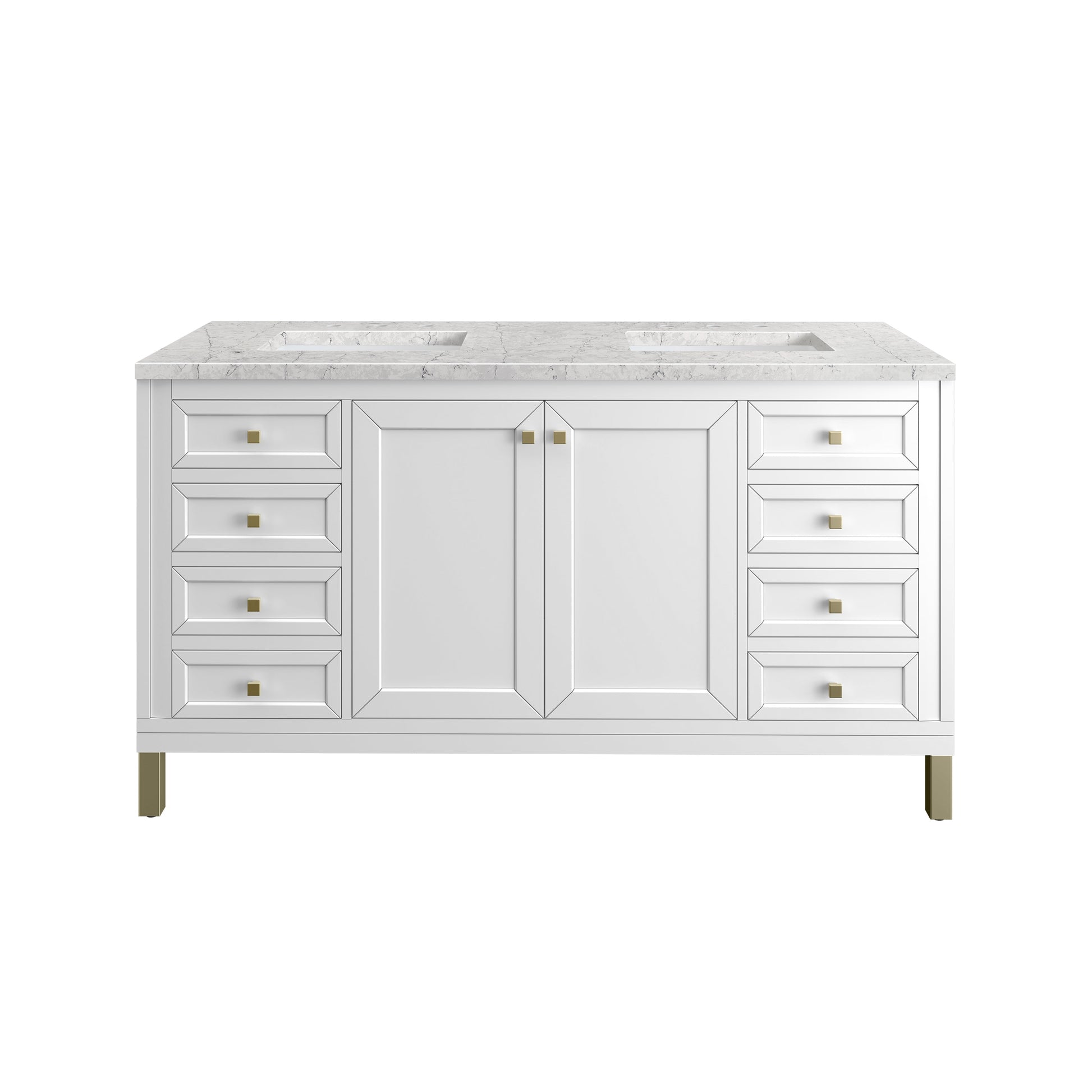 Glossy White / Eternal Jasmine Pearl - 3 Faucet Holes