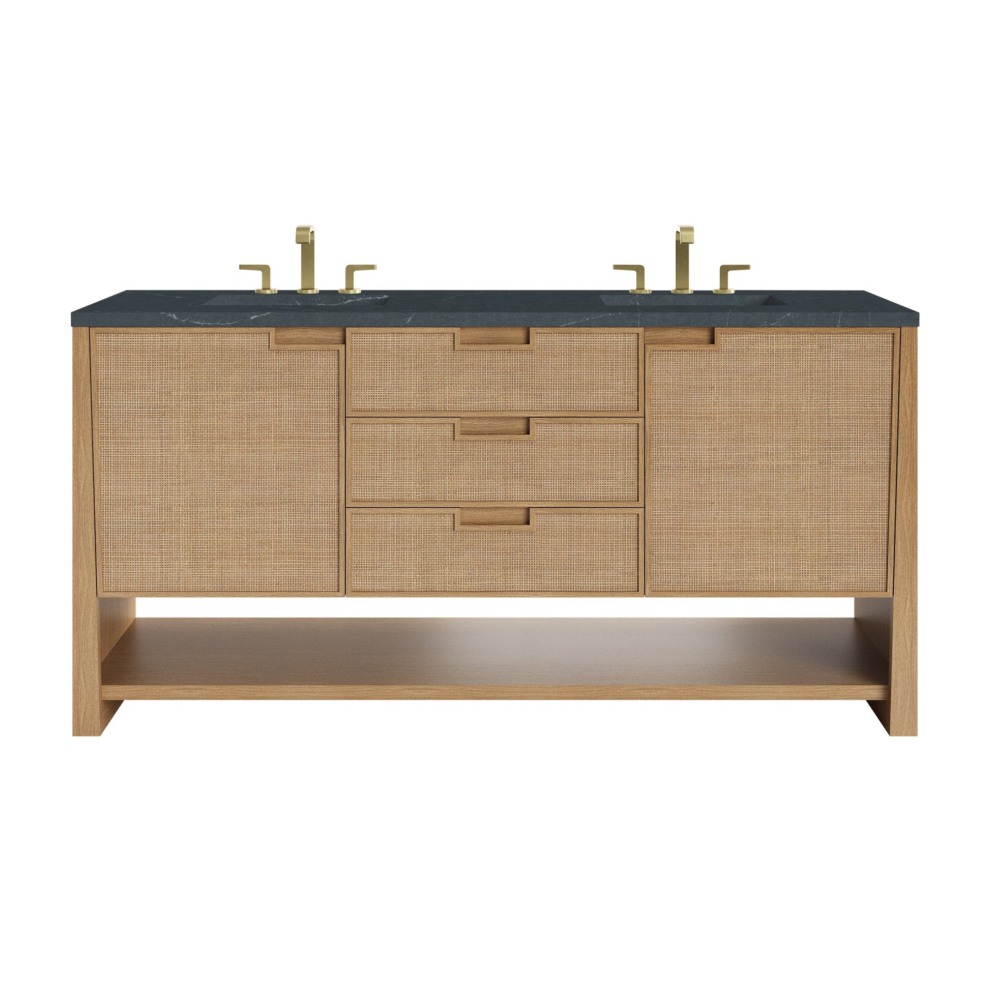 Seaside Oak / Charcoal Soapstone - 3 Faucet Holes