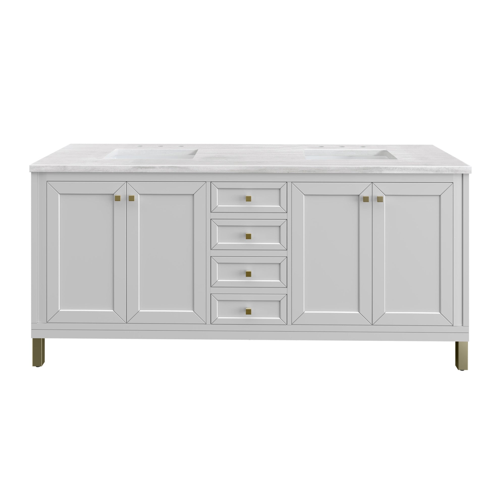 Glossy White / Arctic Fall - 3 Faucet Holes