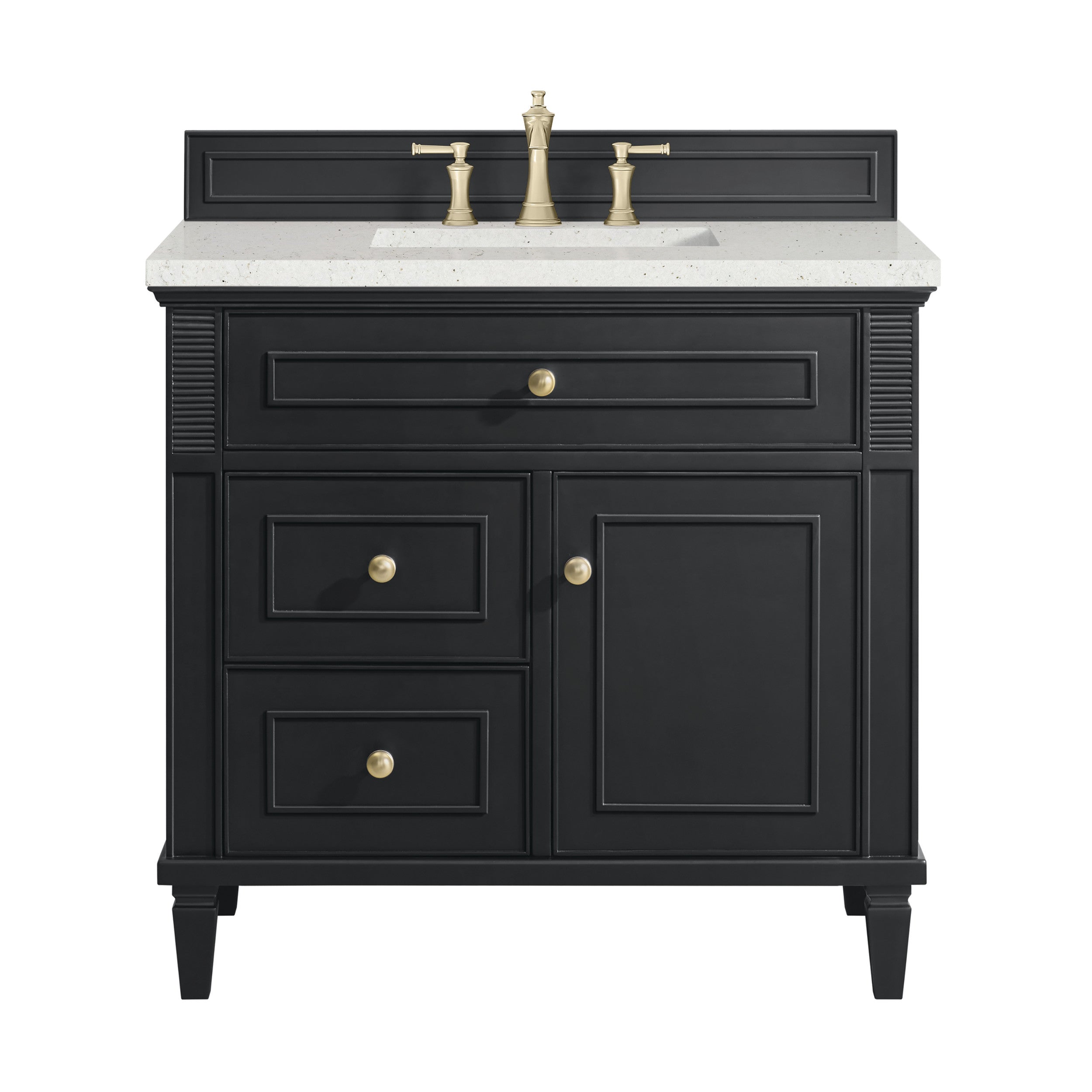 Black Onyx / Lime Delight - 3 Faucet Holes