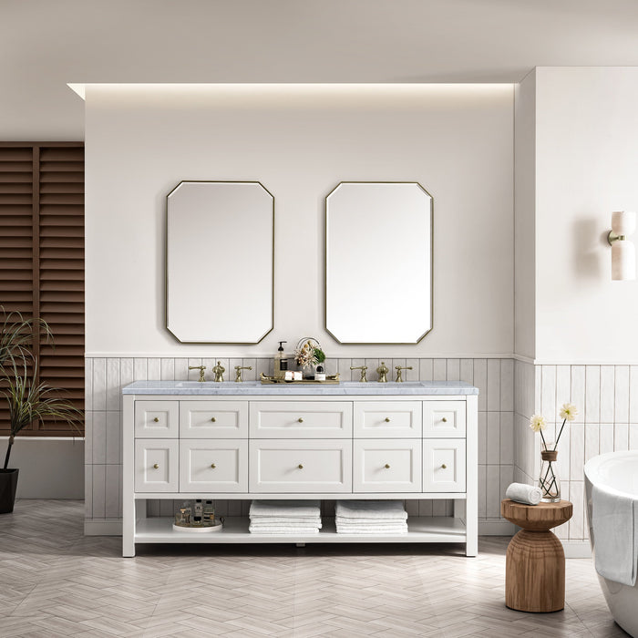 Bright White / Carrara White - 3 Faucet Holes