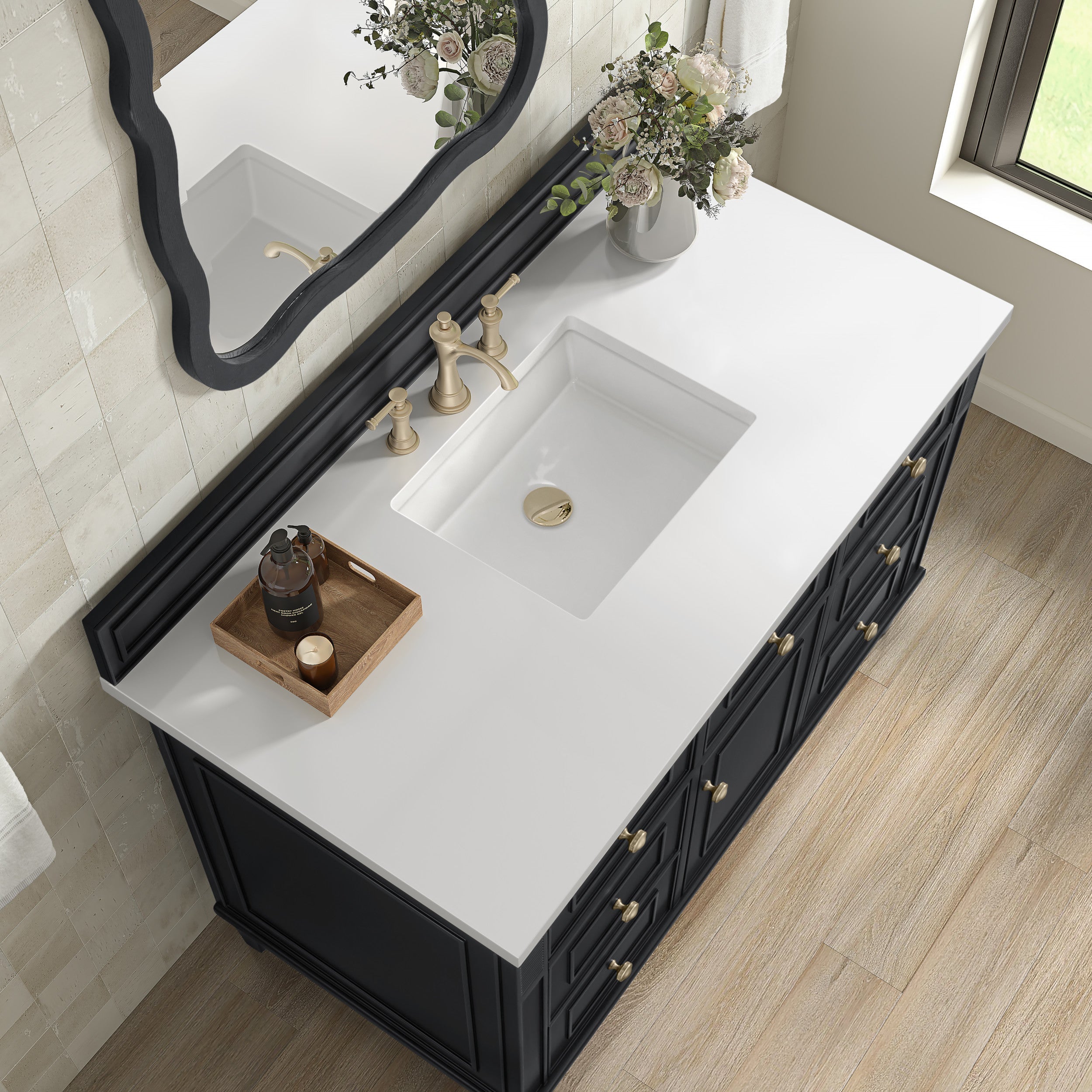 Black Onyx / White Zeus - 3 Faucet Holes
