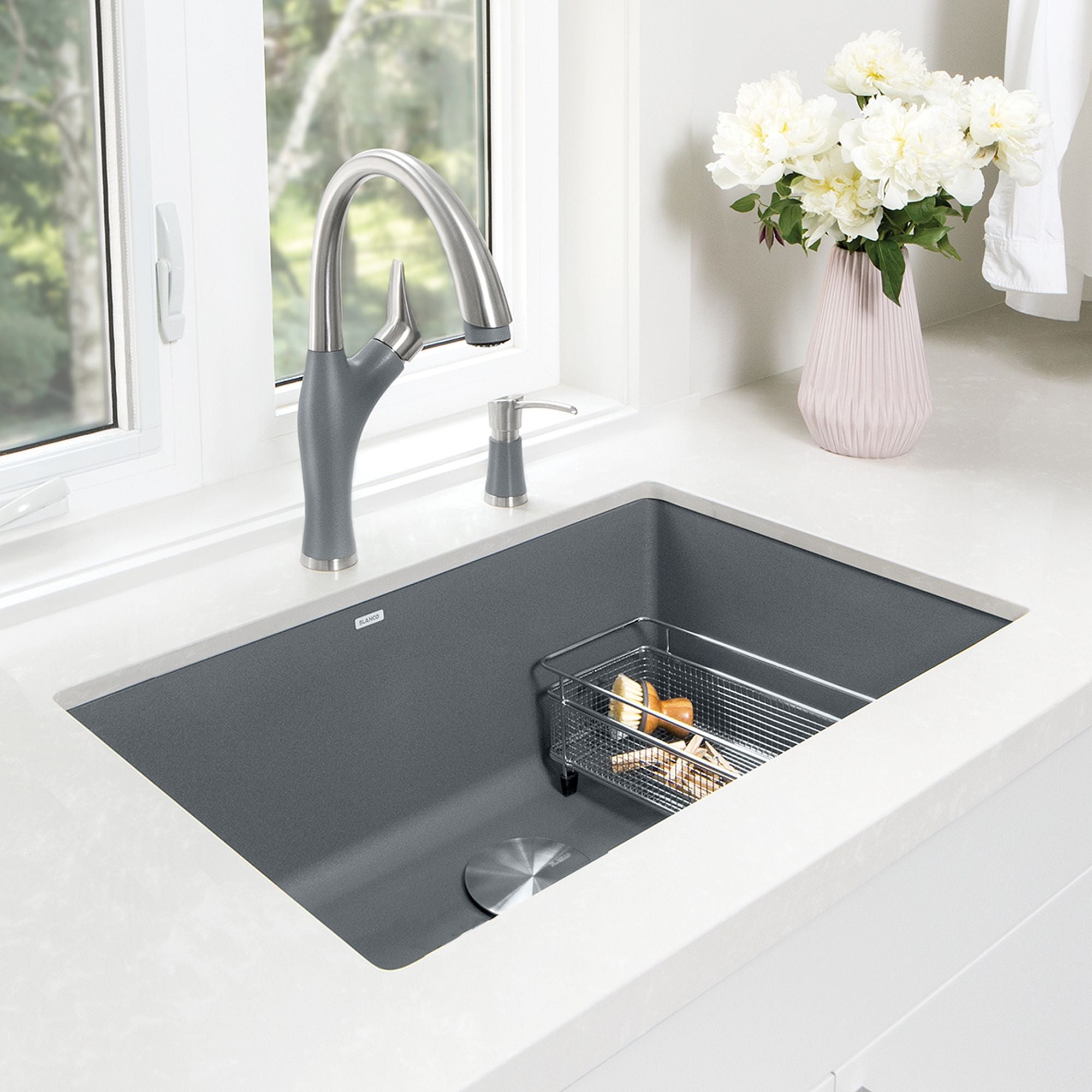 Blanco Precis Silgranit 30" Single Bowl Undermount Kitchen Sink