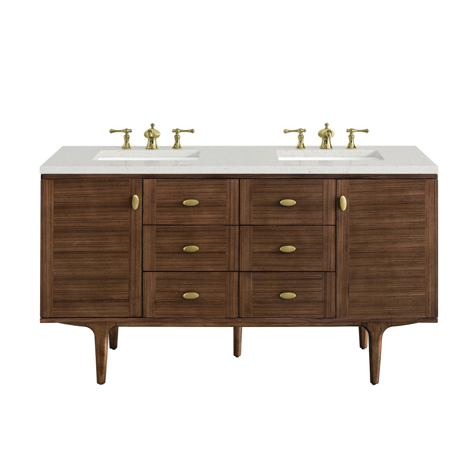 Mid-Century Walnut / Lime Delight - 3 Faucet Holes
