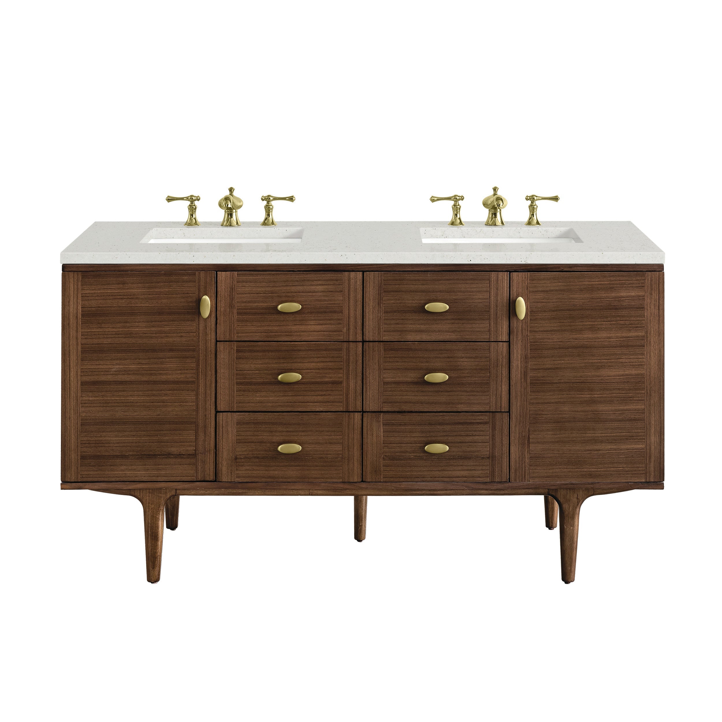 Mid-Century Walnut / Lime Delight - 3 Faucet Holes