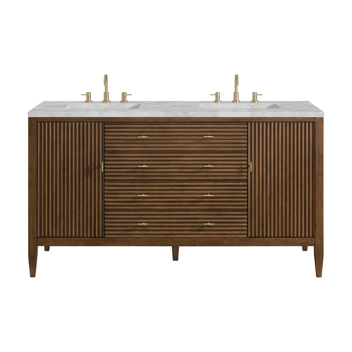 Mid-Century Walnut / Victorian Silver - 3 Faucet Holes